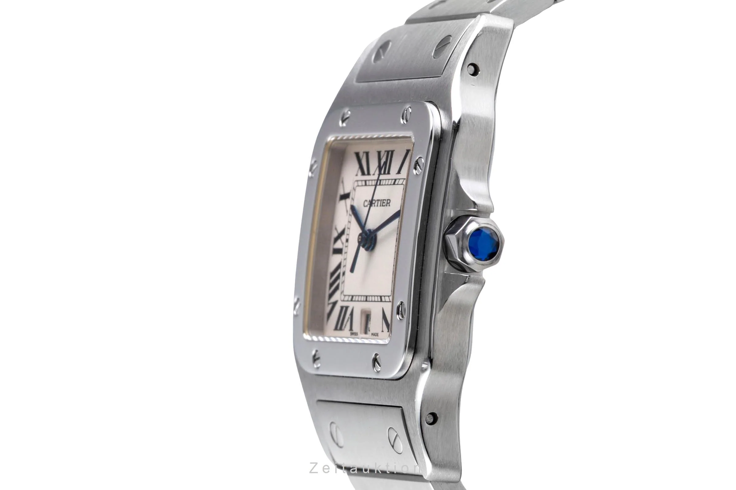 Cartier Santos steel quartz men's watch W20060D6  [2600114] - Image 8