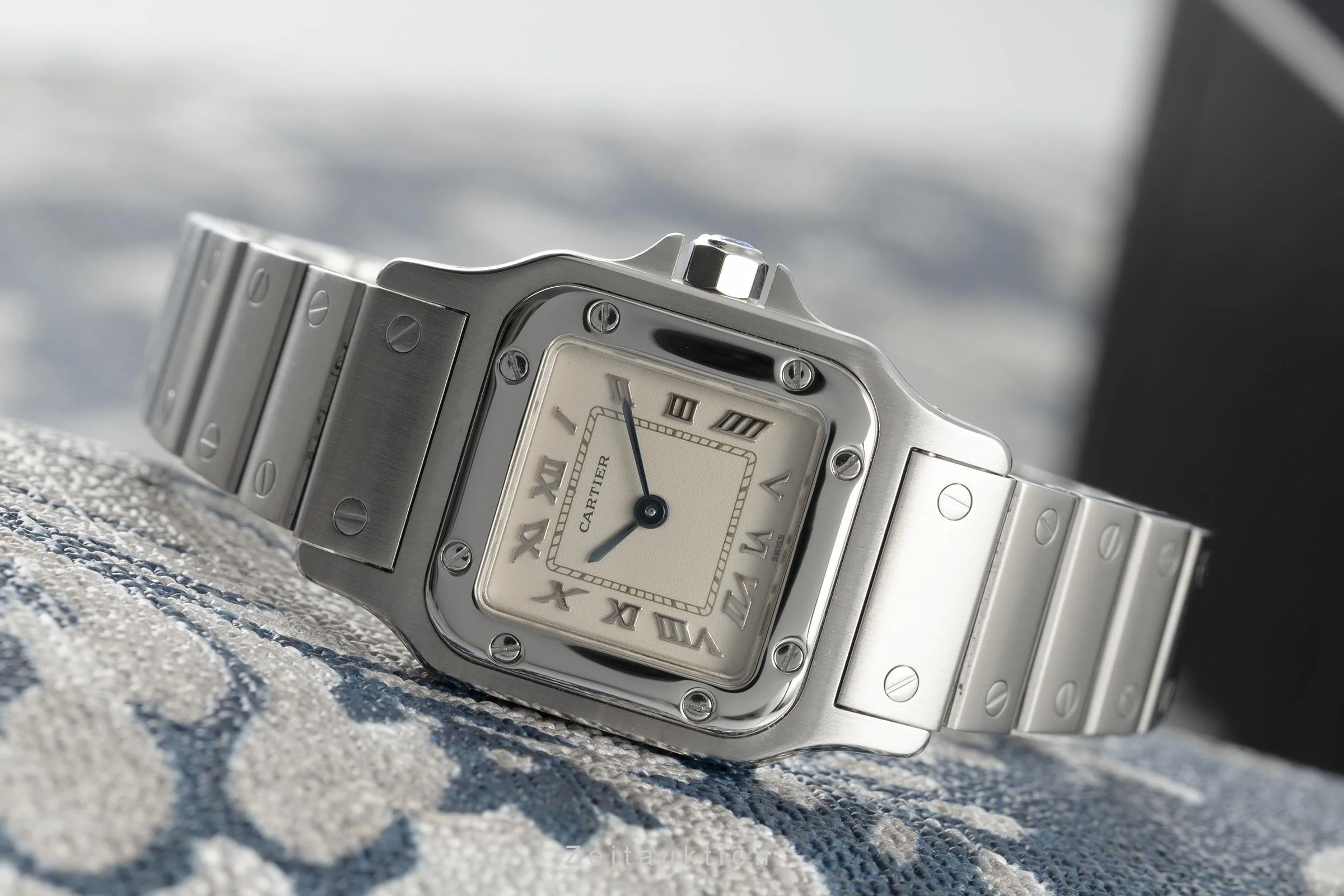 Cartier Santos steel quartz women's watch 1565  [2110416] - Image 2