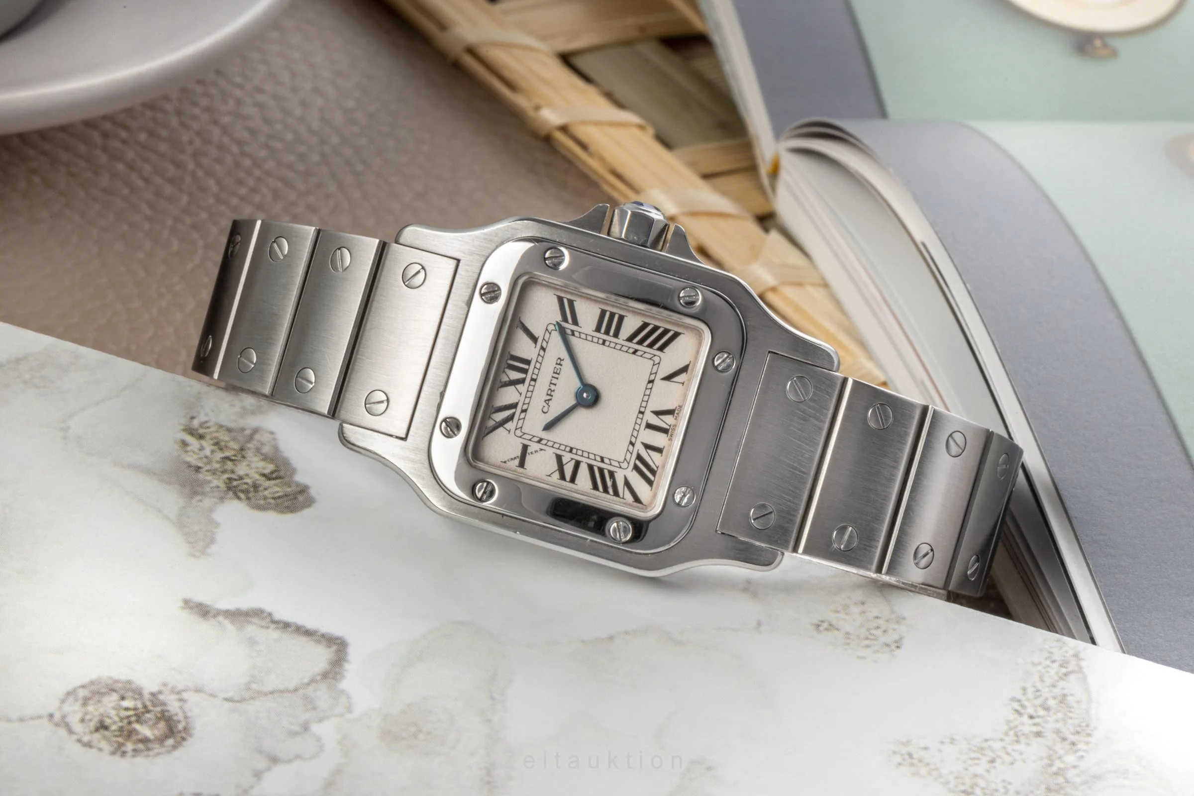 Cartier Santos steel quartz women's watch 1565 LP: 3700EUR  [2300082] - Image 2