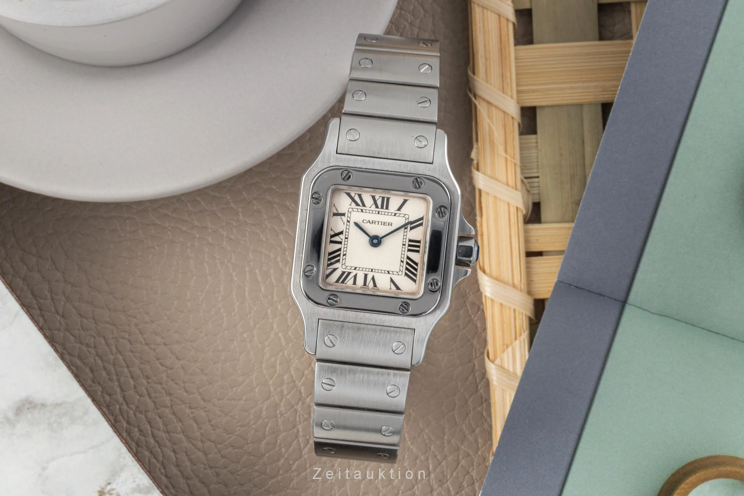 Cartier Santos steel quartz women's watch 1565 LP: 3700EUR  [2300082] - Image 3