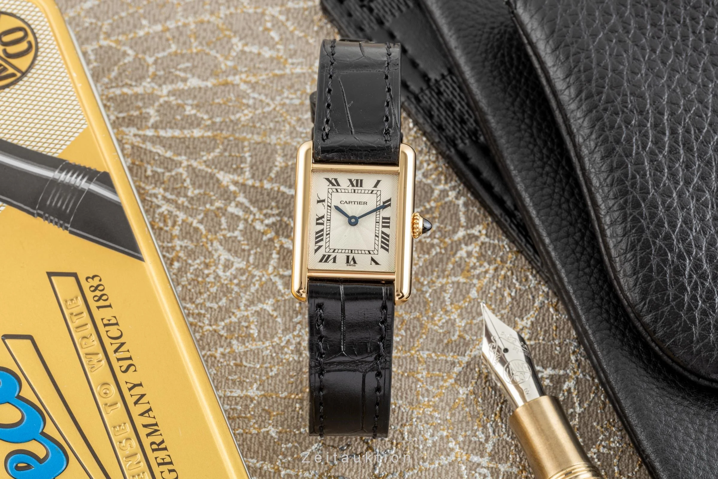 Cartier Tank 18 ct gold manual winding women's watch 1433 LP: 12500EUR  [2302494] - Image 3