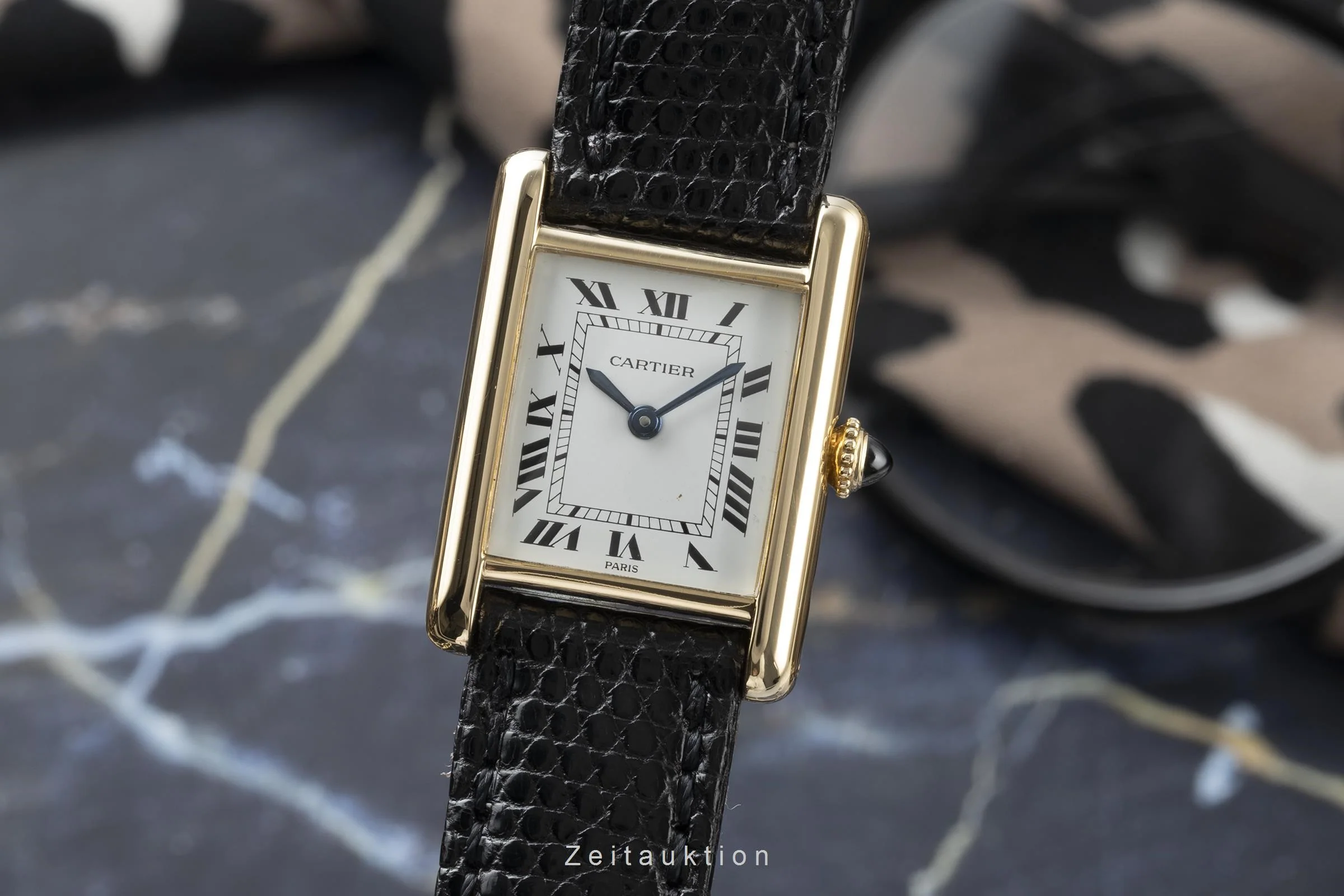 Cartier Tank 18 ct gold manual winding women's watch 7808 LP: 10500EUR  [2202064] - Image 3