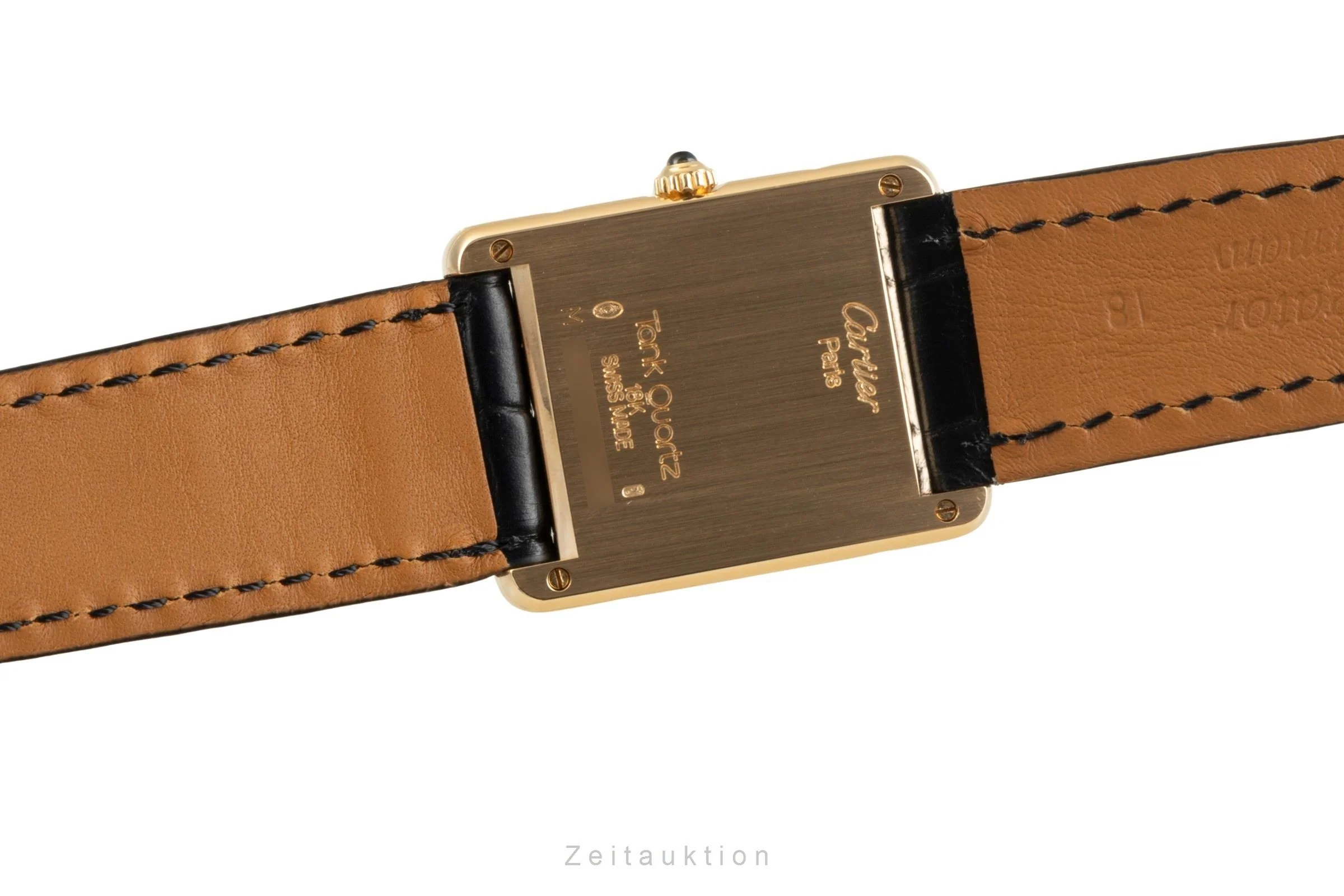 Cartier Tank 18 ct gold quartz men's watch M 2000  [2504847] - Image 11