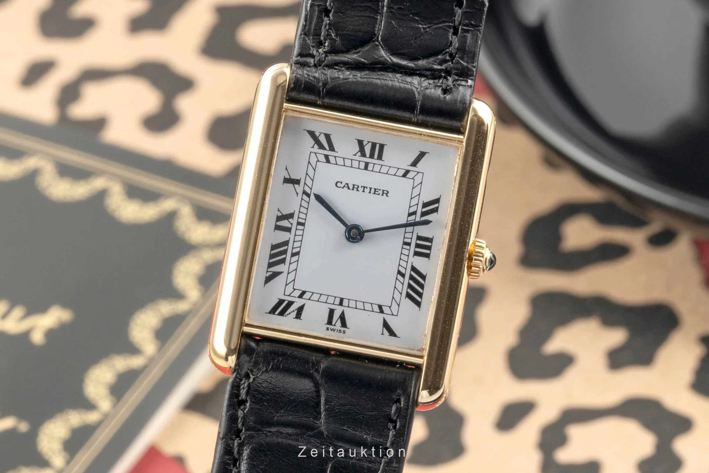 Cartier Tank 18 ct gold quartz men's watch M 2000  [2504847] - Image 2