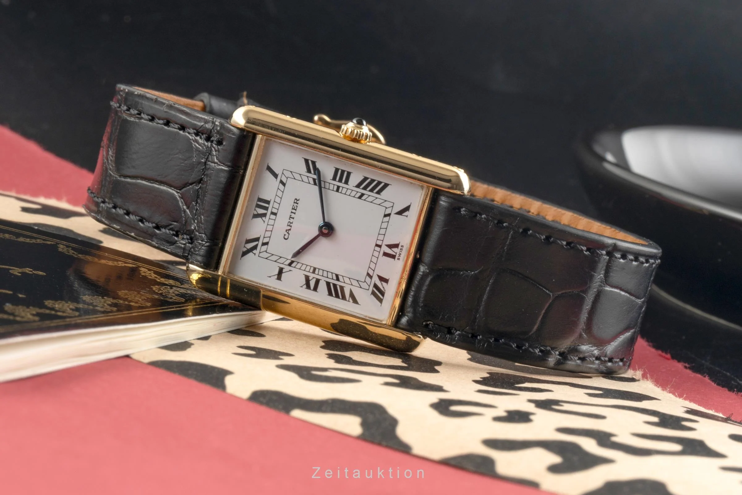 Cartier Tank 18 ct gold quartz men's watch M 2000  [2504847] - Image 3