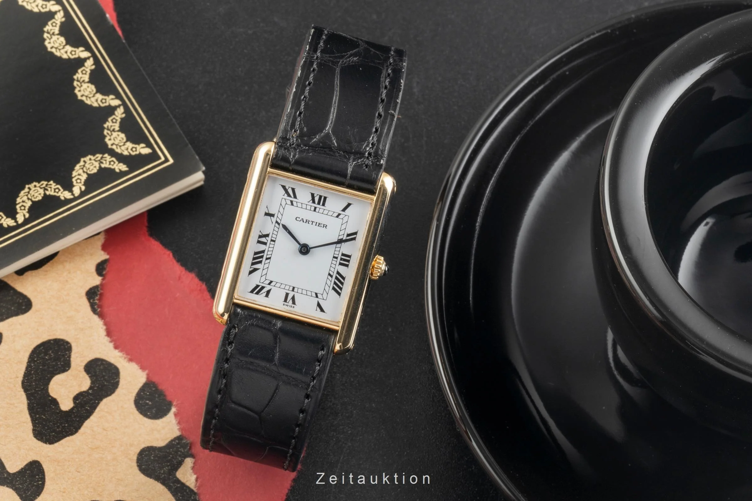 Cartier Tank 18 ct gold quartz men's watch M 2000  [2504847] - Image 4