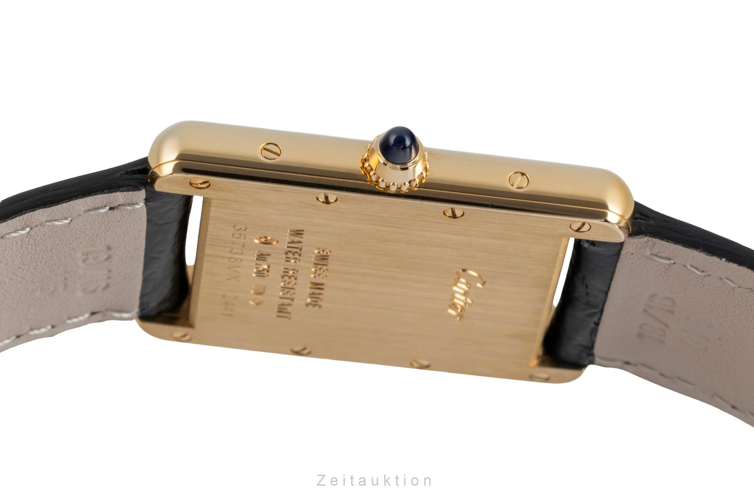 Cartier Tank 18 ct gold quartz men's watch W1529756  [2506974] - Image 12