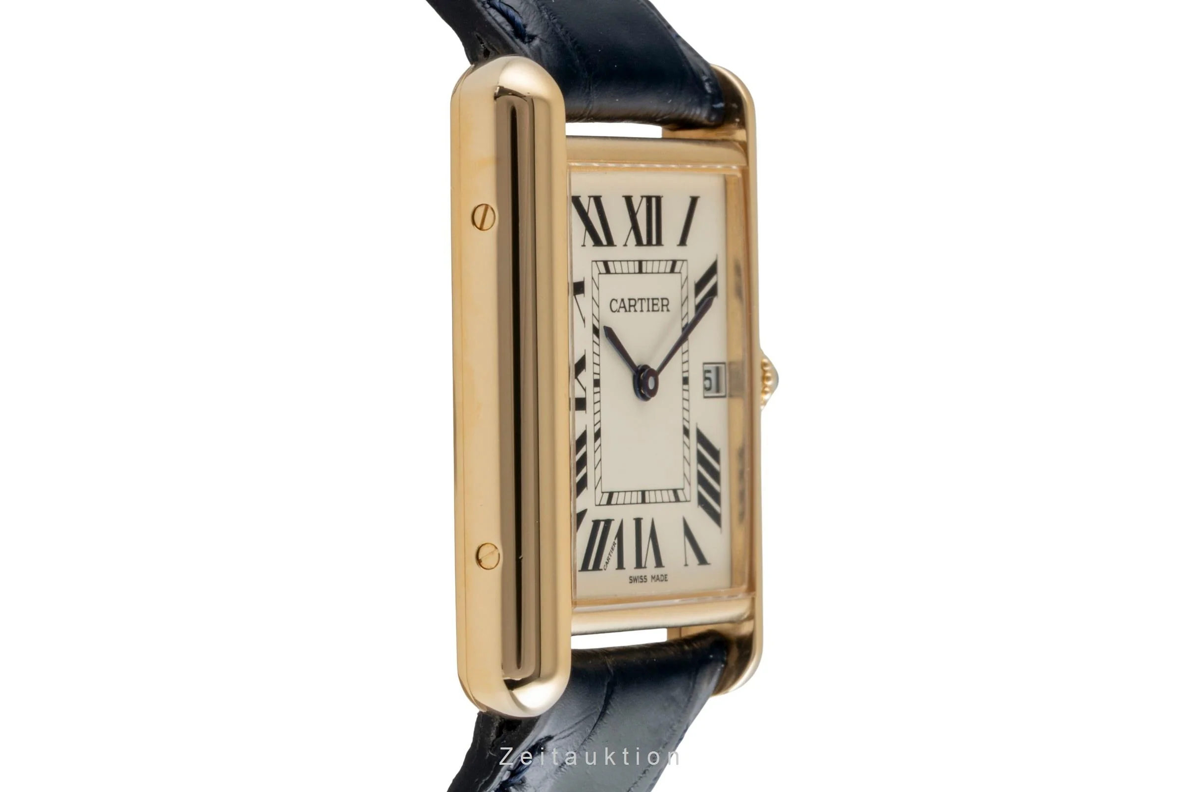 Cartier Tank 18 ct gold quartz men's watch W1529756  [2506974] - Image 8