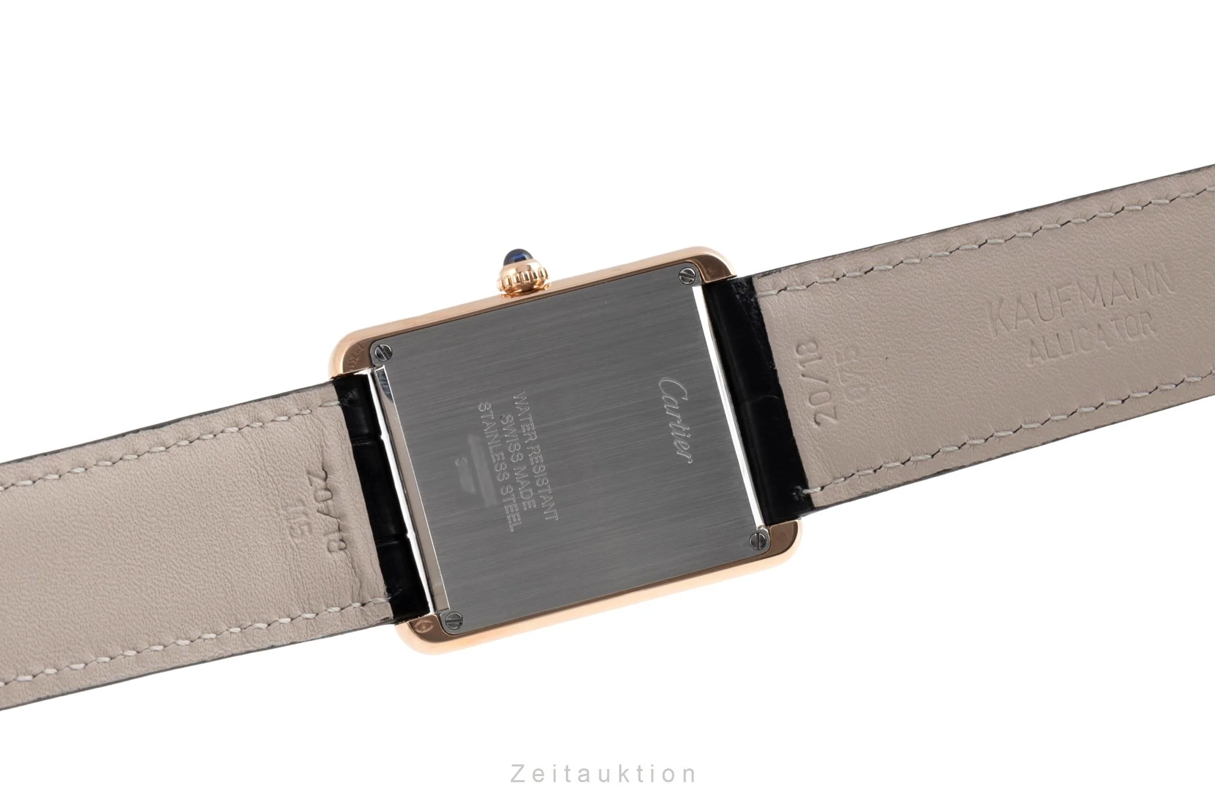 Cartier Tank 18 ct gold quartz men's watch W5200025  [2504848] - Image 12