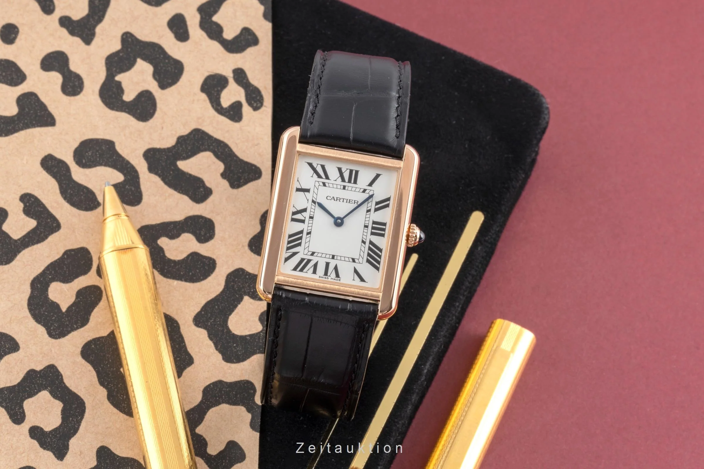 Cartier Tank 18 ct gold quartz men's watch W5200025  [2504848] - Image 4