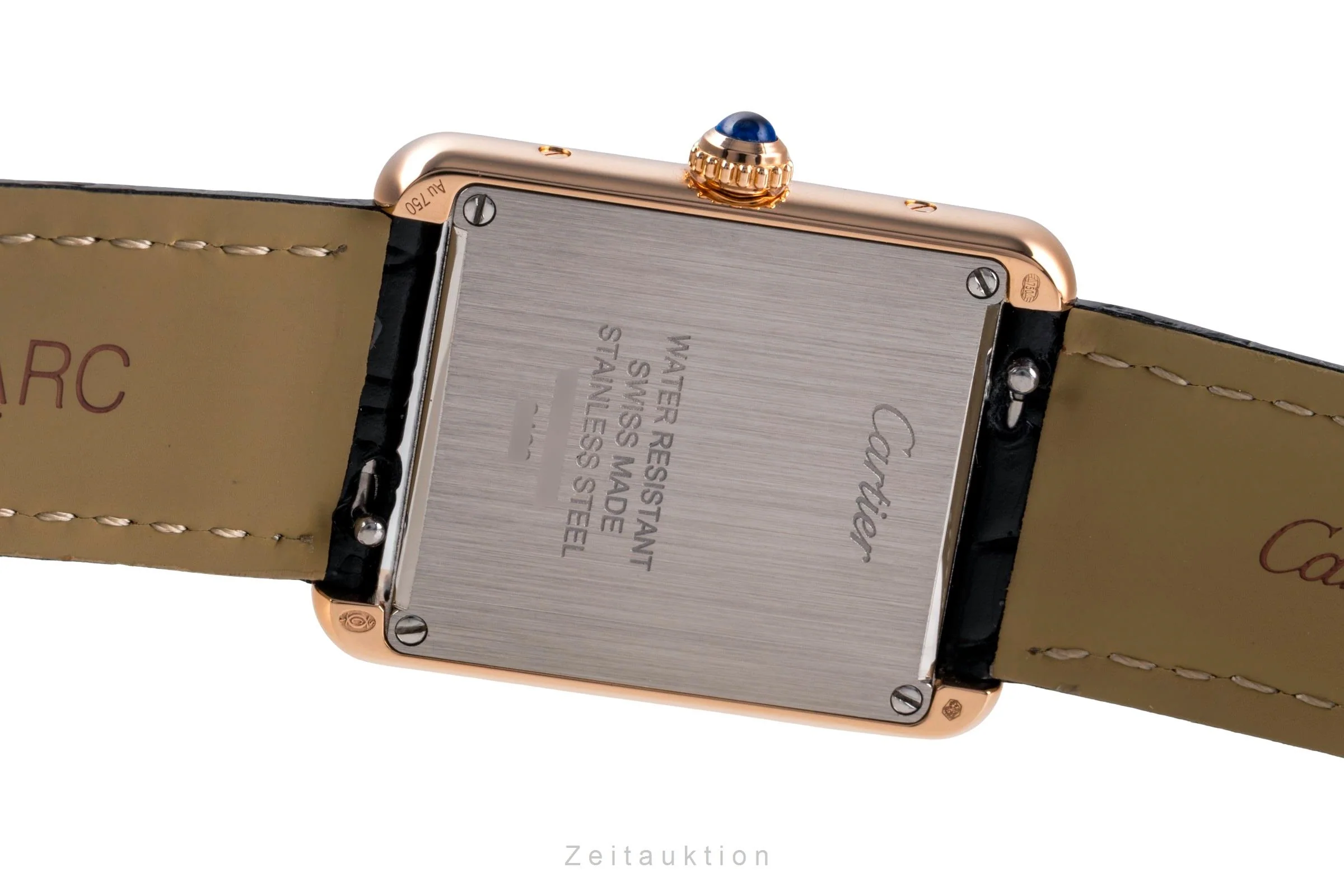 Cartier Tank 18 ct red gold quartz men's watch W5200024  [2505228] - Image 12