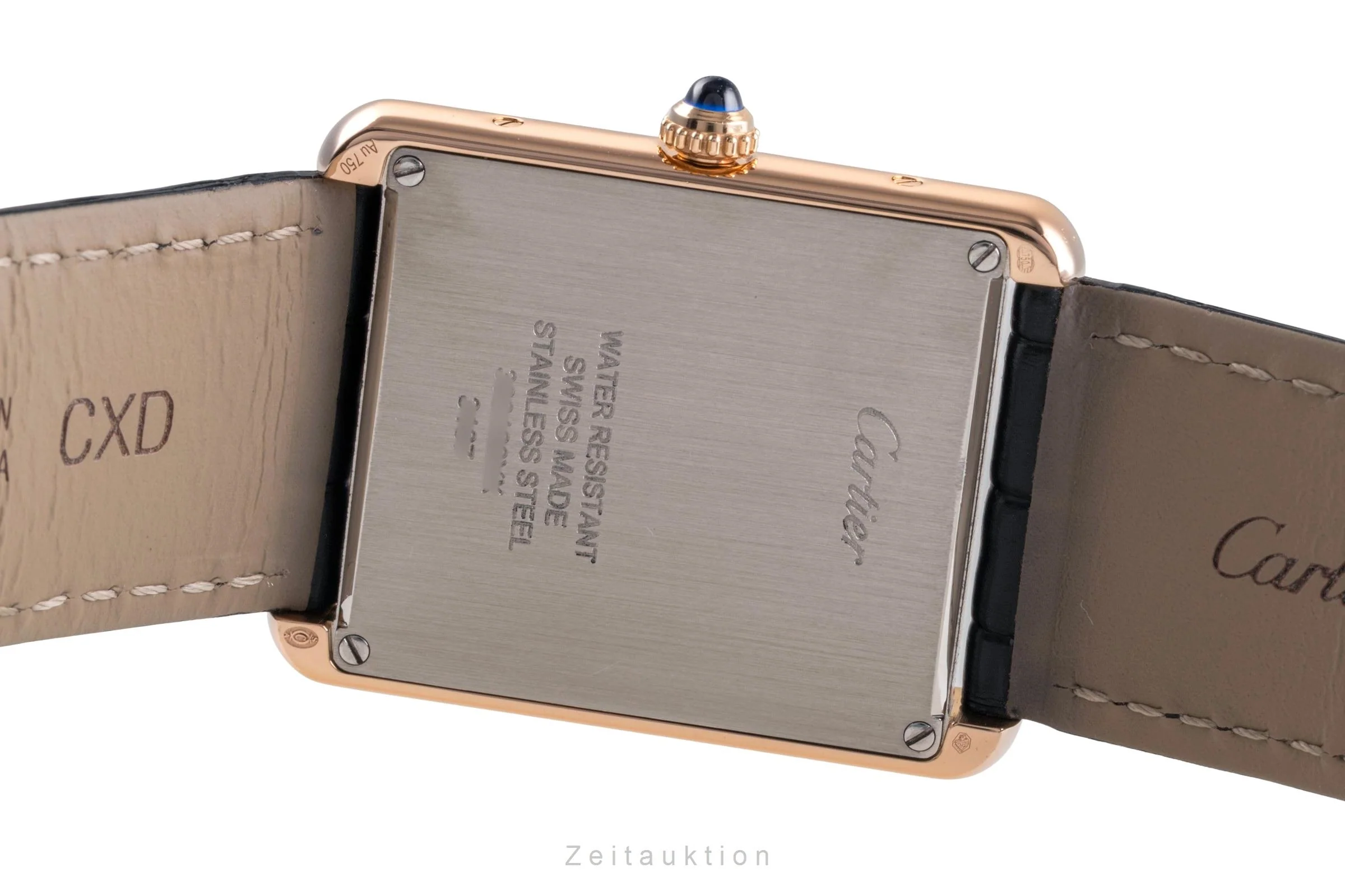 Cartier Tank 18 ct red gold quartz men's watch W5200025  [2505322] - Image 11