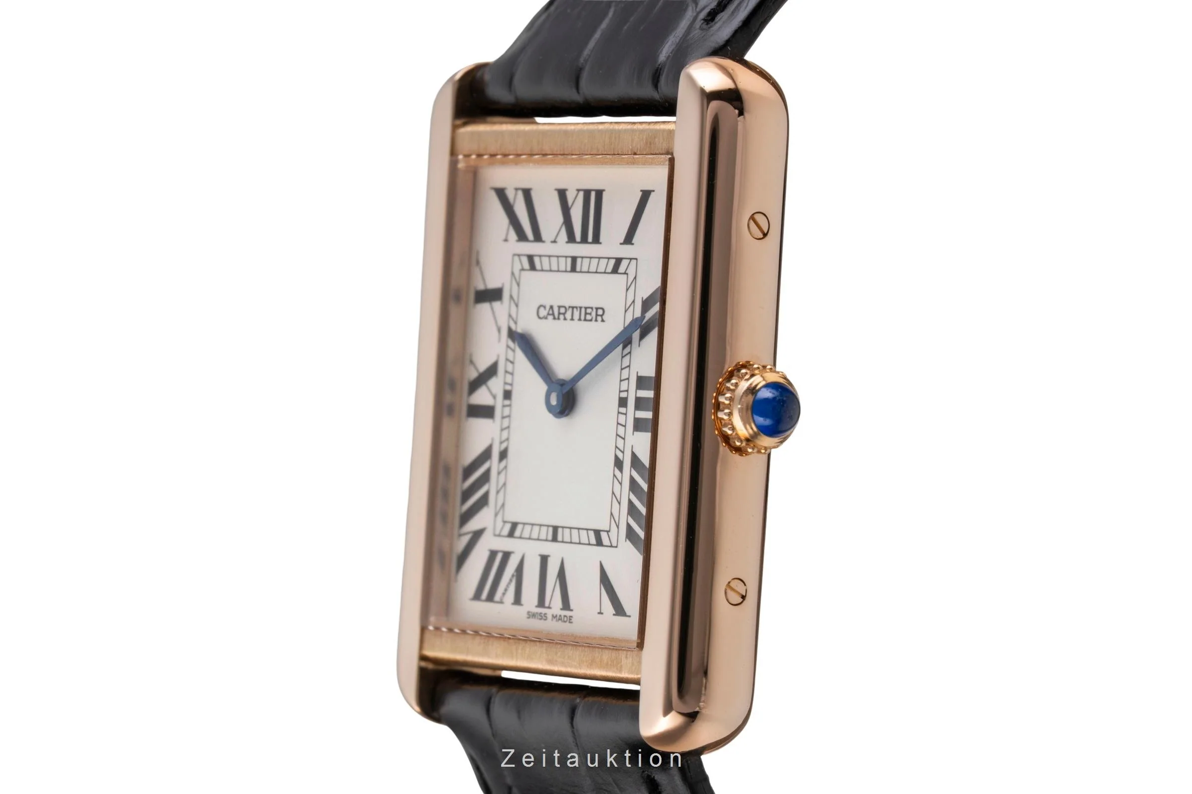 Cartier Tank 18 ct red gold quartz men's watch W5200025  [2505322] - Image 7