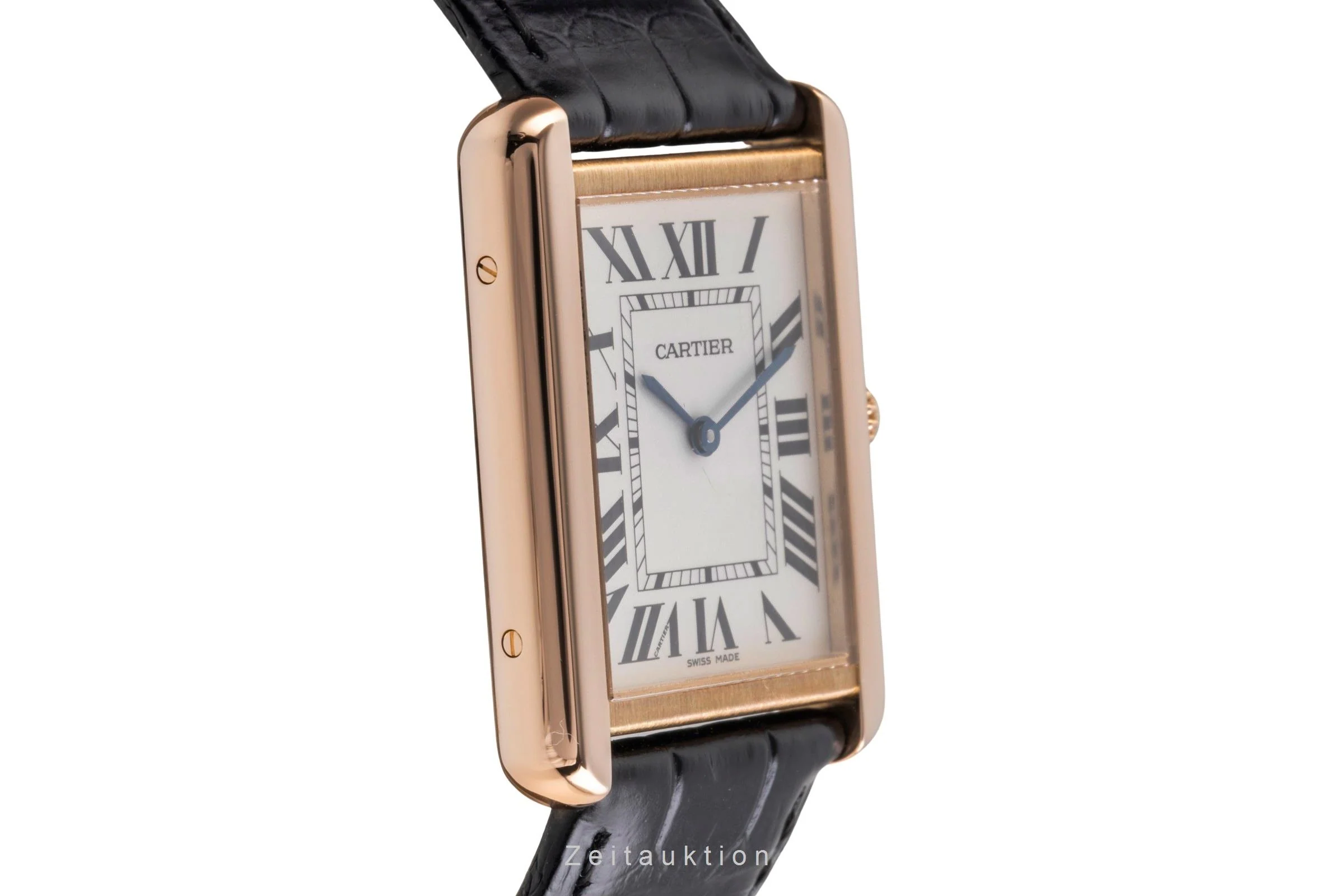 Cartier Tank 18 ct red gold quartz men's watch W5200025  [2505322] - Image 8