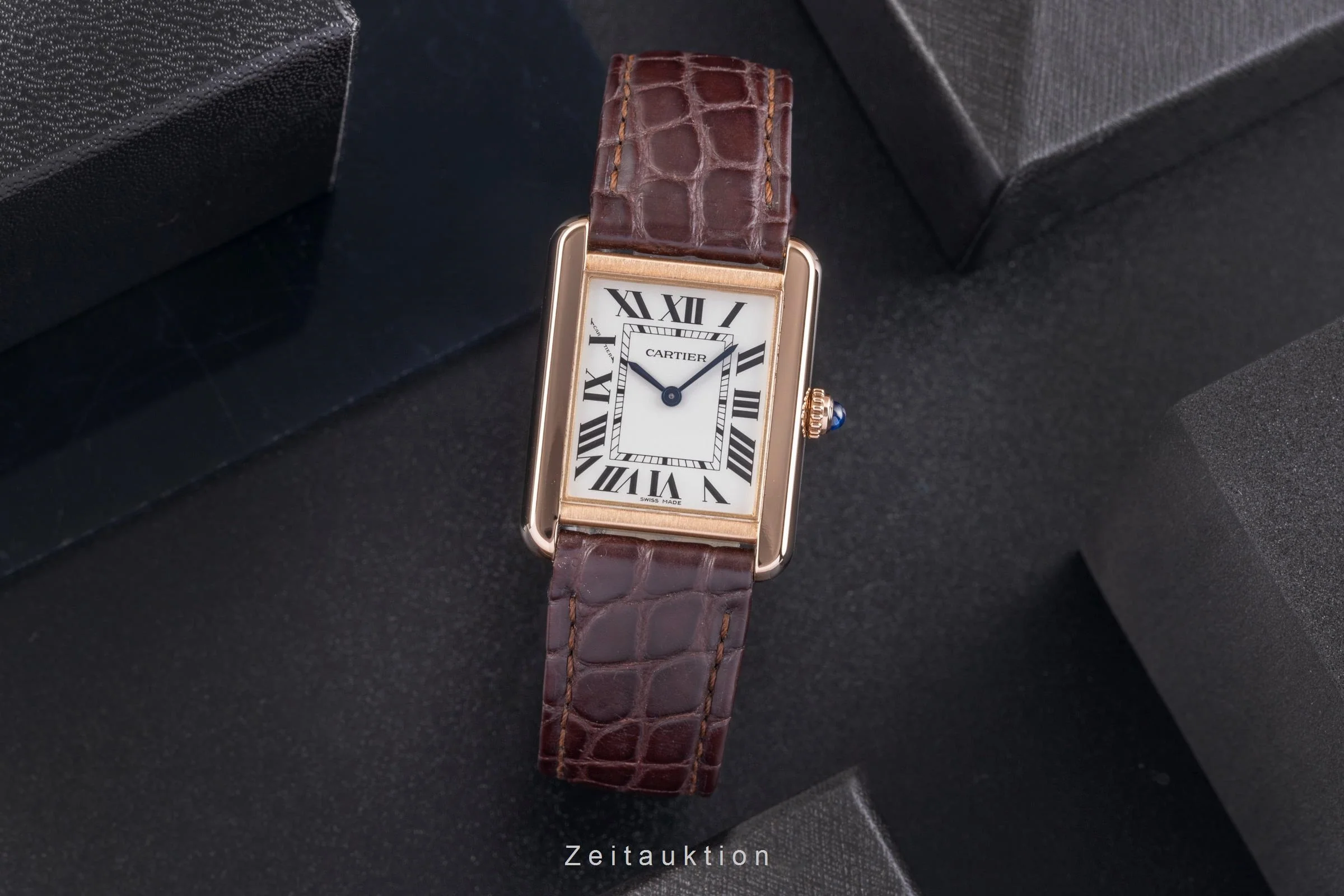 Cartier Tank 18 ct red gold quartz unisex W5200024  [2505200] - Image 4