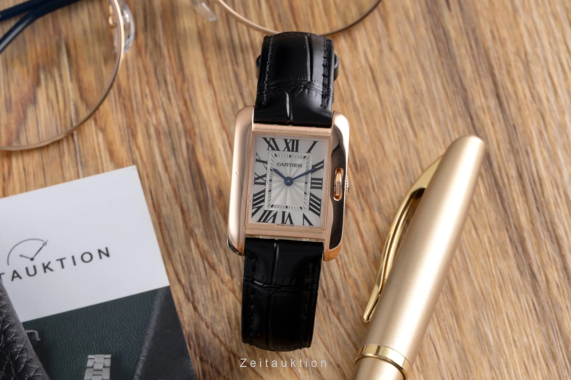 Cartier Tank 18 ct red gold quartz women's watch W5310027  [2600520] - Image 4