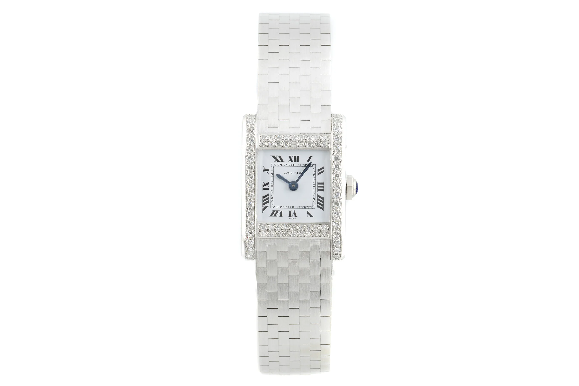 Cartier Tank 18 ct white gold manual winding women's watch 78093  [2108520] - Image 4