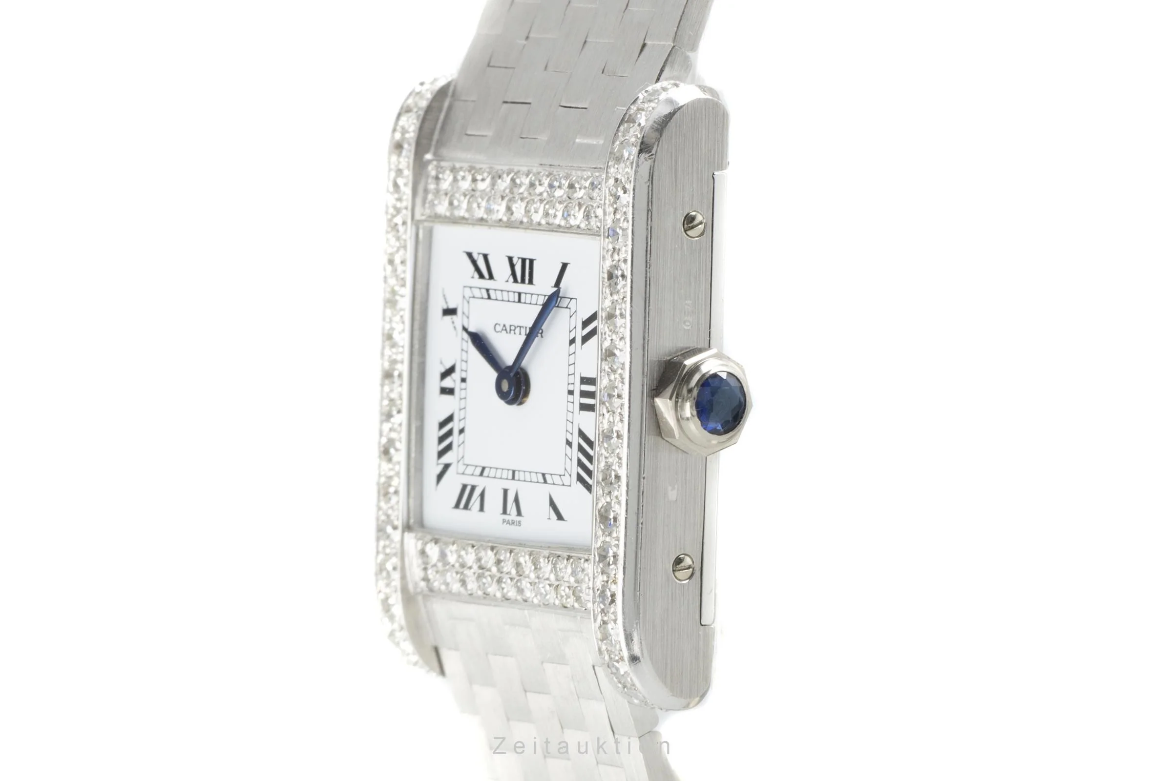 Cartier Tank 18 ct white gold manual winding women's watch 78093  [2108520] - Image 6