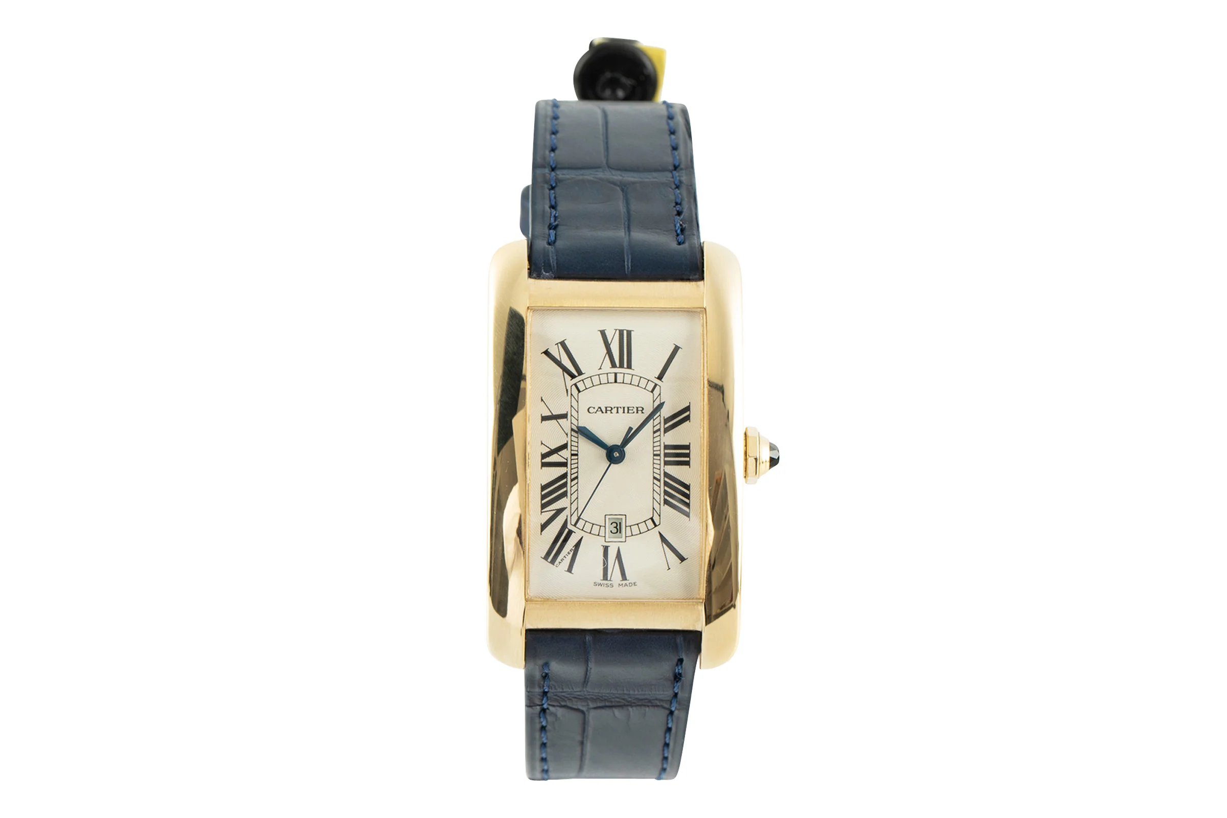 Cartier Tank Américaine 18 ct gold automatic men's watch 1740  [2107365] - Image 4