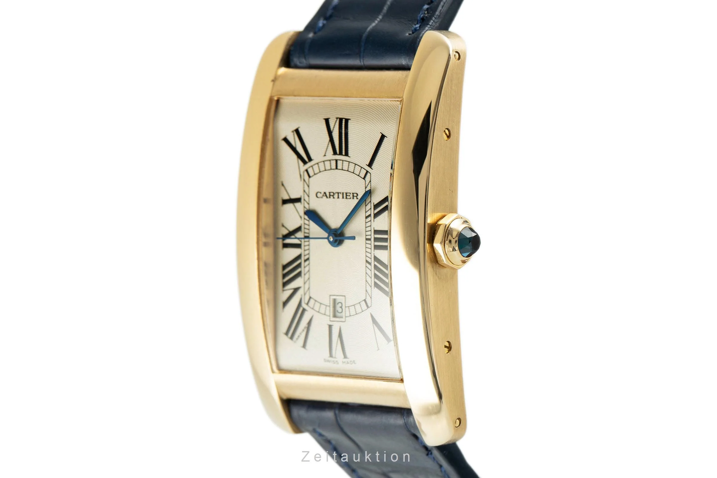 Cartier Tank Américaine 18 ct gold automatic men's watch 1740  [2107365] - Image 6