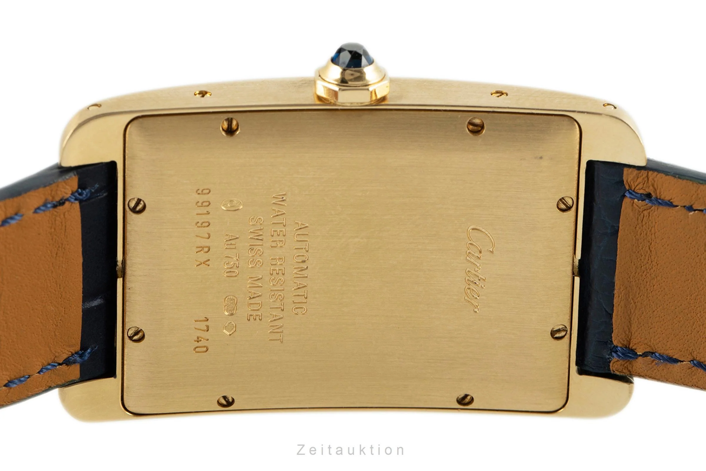 Cartier Tank Américaine 18 ct gold automatic men's watch 1740  [2107365] - Image 9