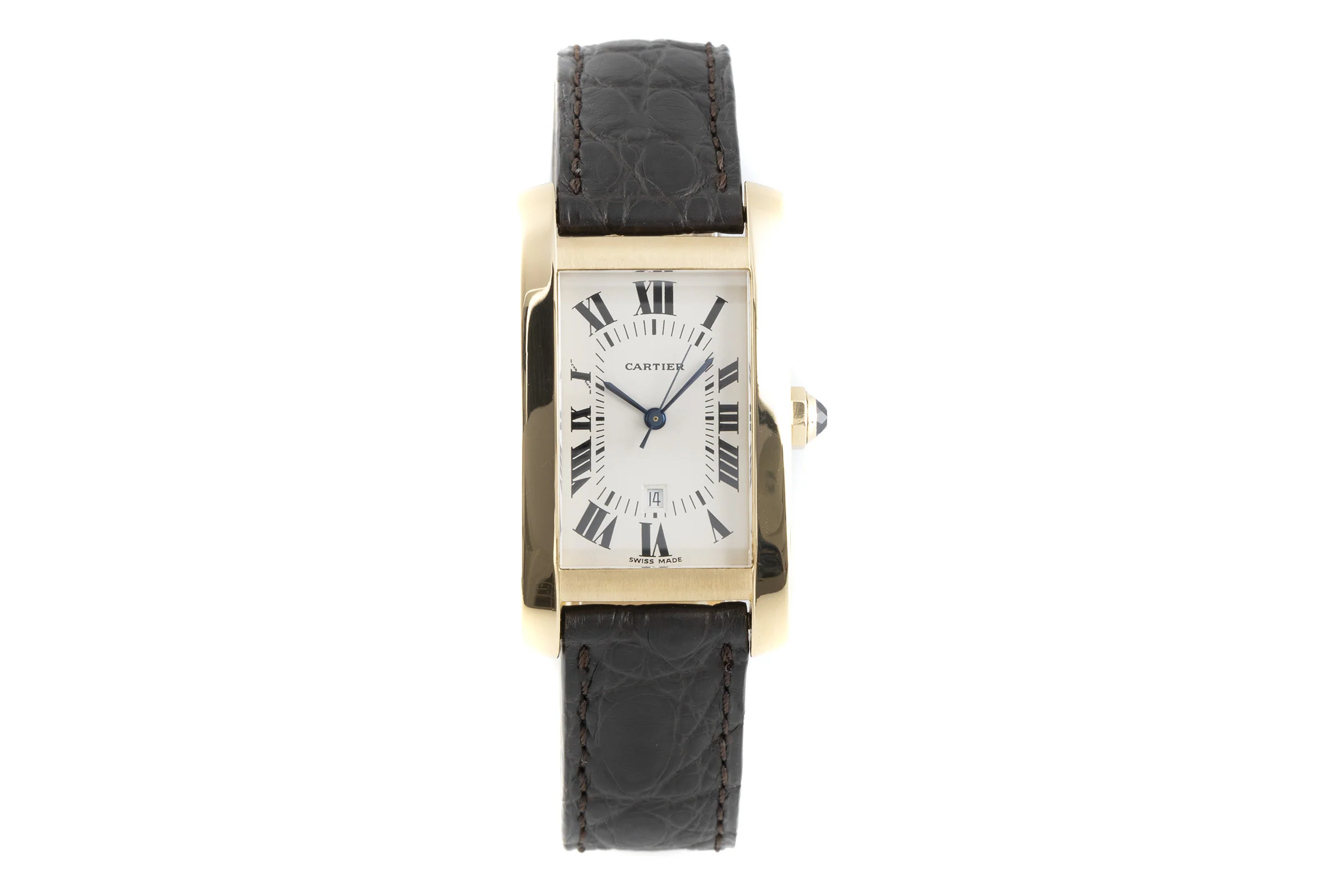 Cartier Tank Américaine 18 ct gold automatic women's watch 8172984  [2105659] - Image 4