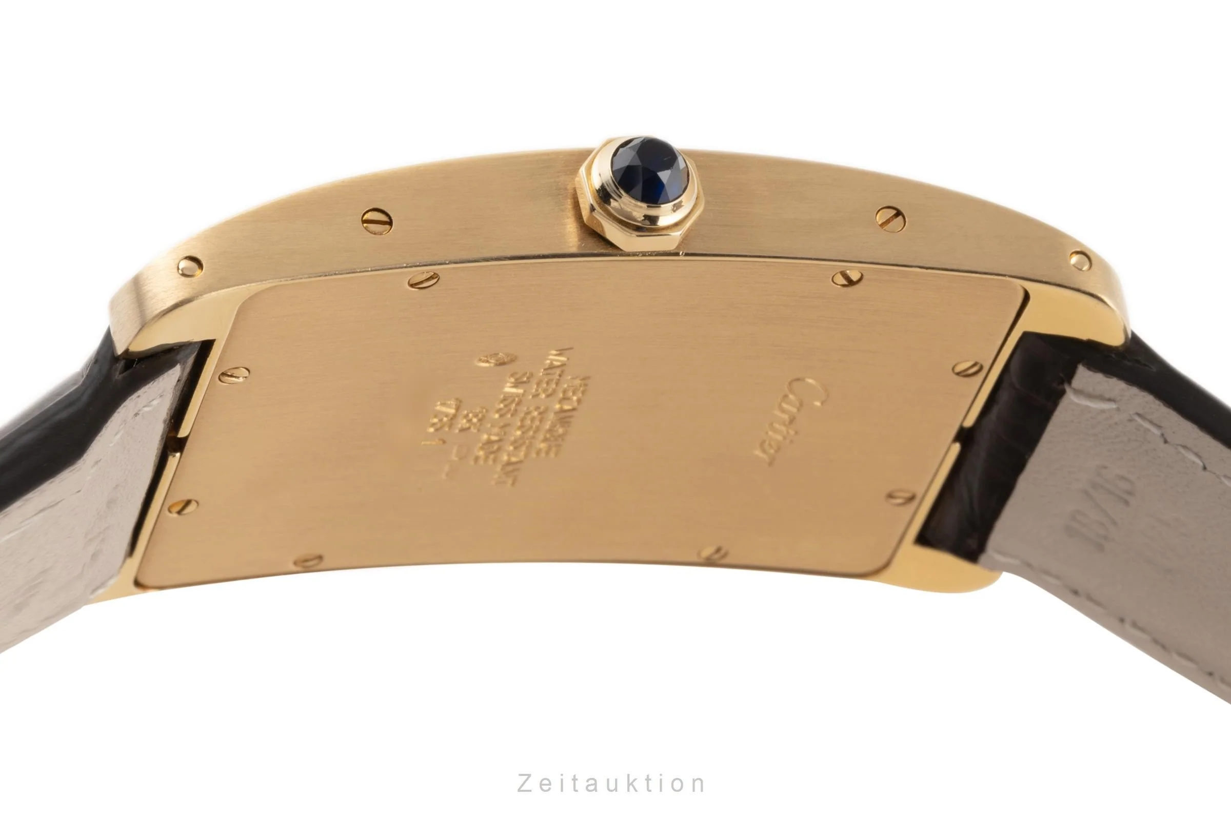 Cartier Tank Américaine 18 ct gold manual winding men's watch 1735 1  [2303533] - Image 10