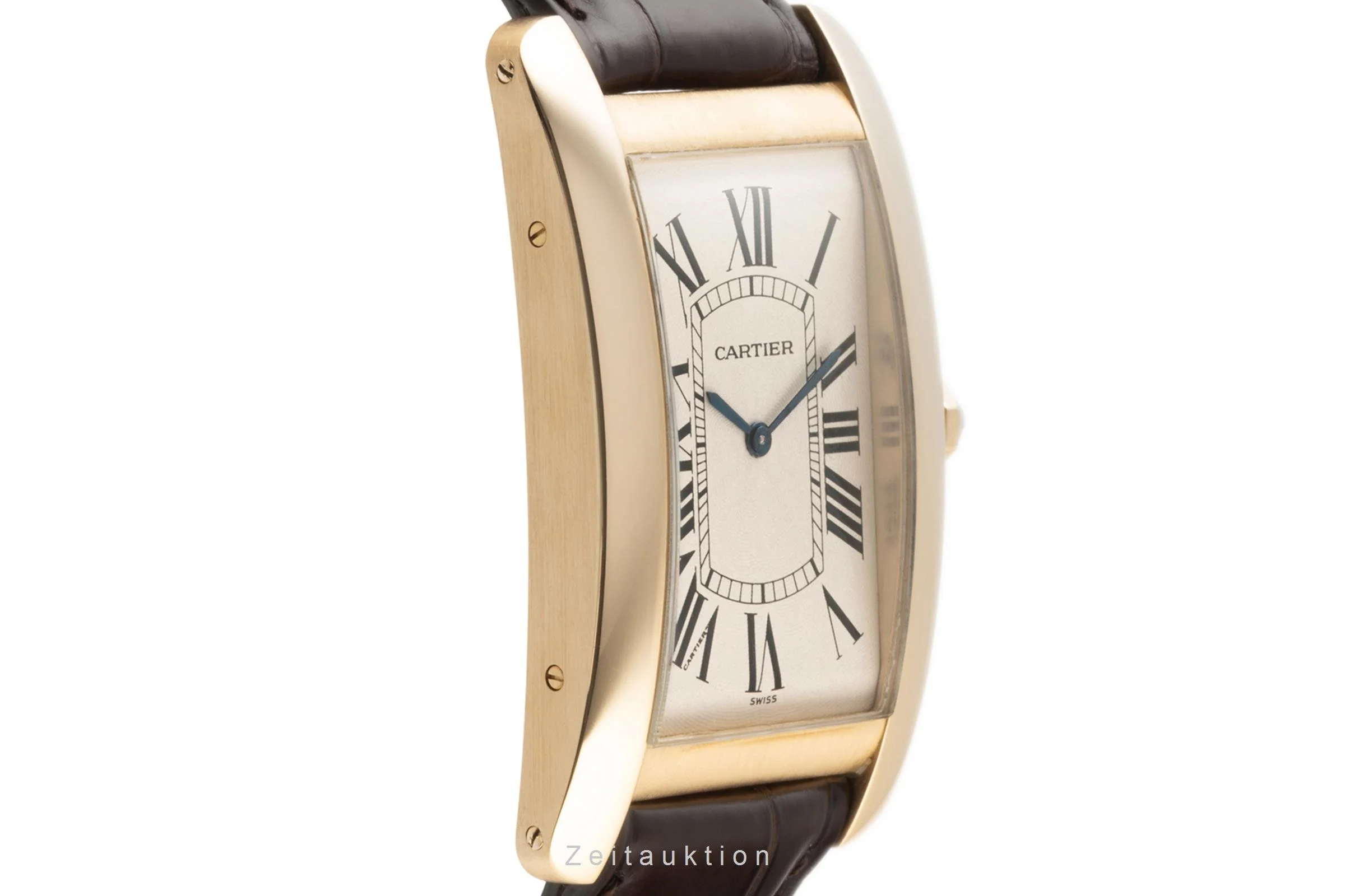 Cartier Tank Américaine 18 ct gold manual winding men's watch 1735 1  [2303533] - Image 7