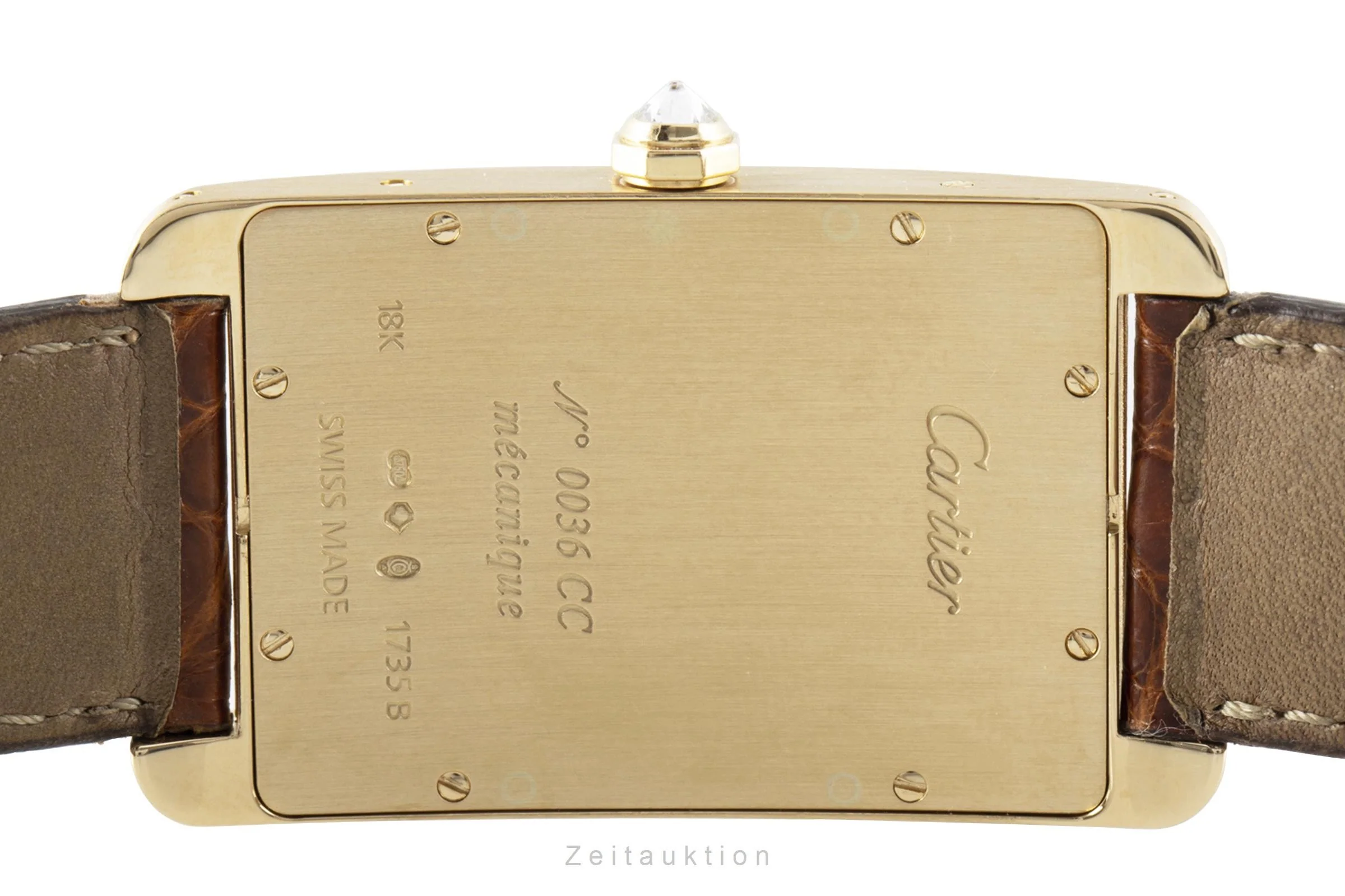 Cartier Tank Américaine 18 ct gold manual winding women's watch 1735B  [2107142] - Image 12