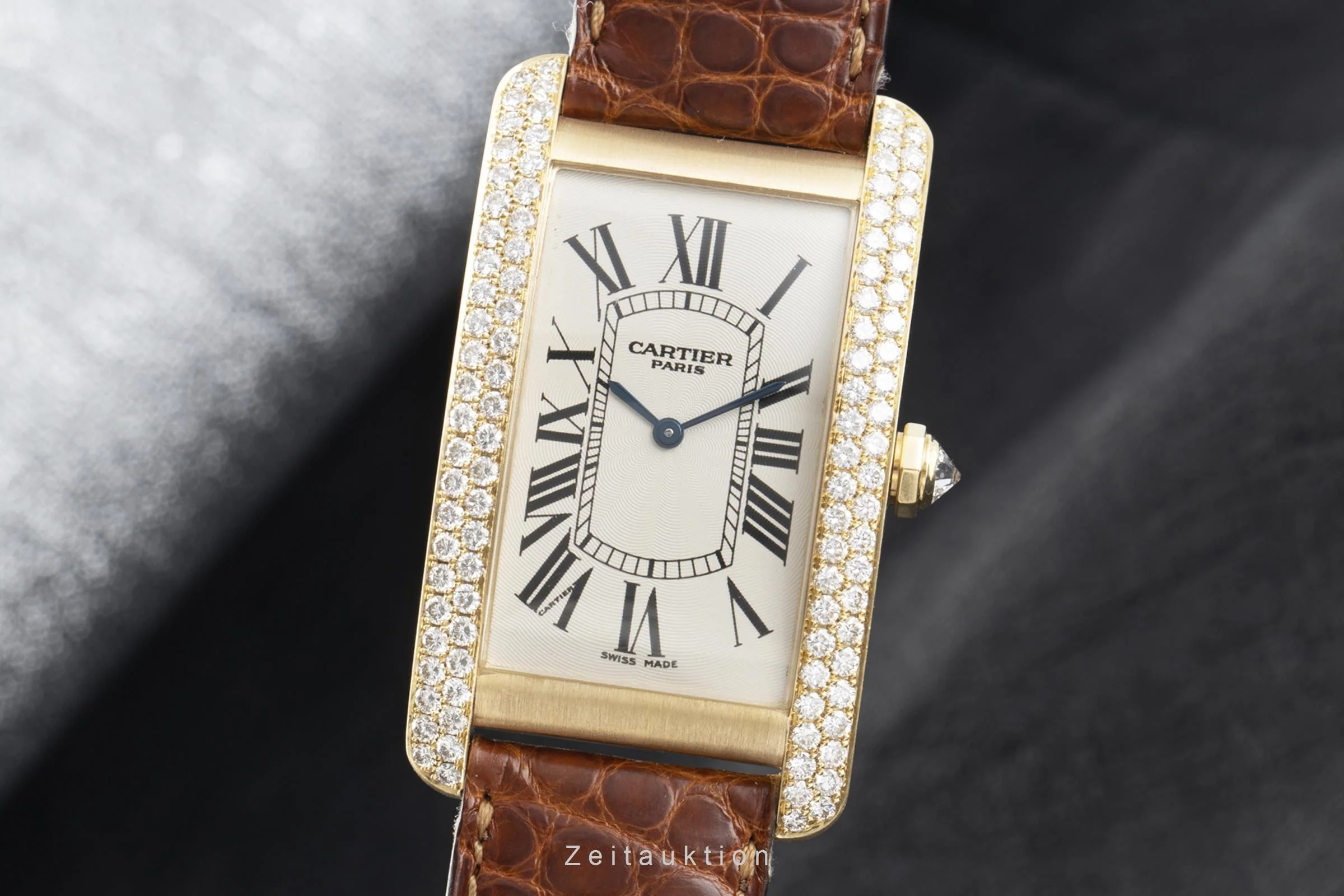 Cartier Tank Américaine 18 ct gold manual winding women's watch 1735B  [2107142] - Image 3