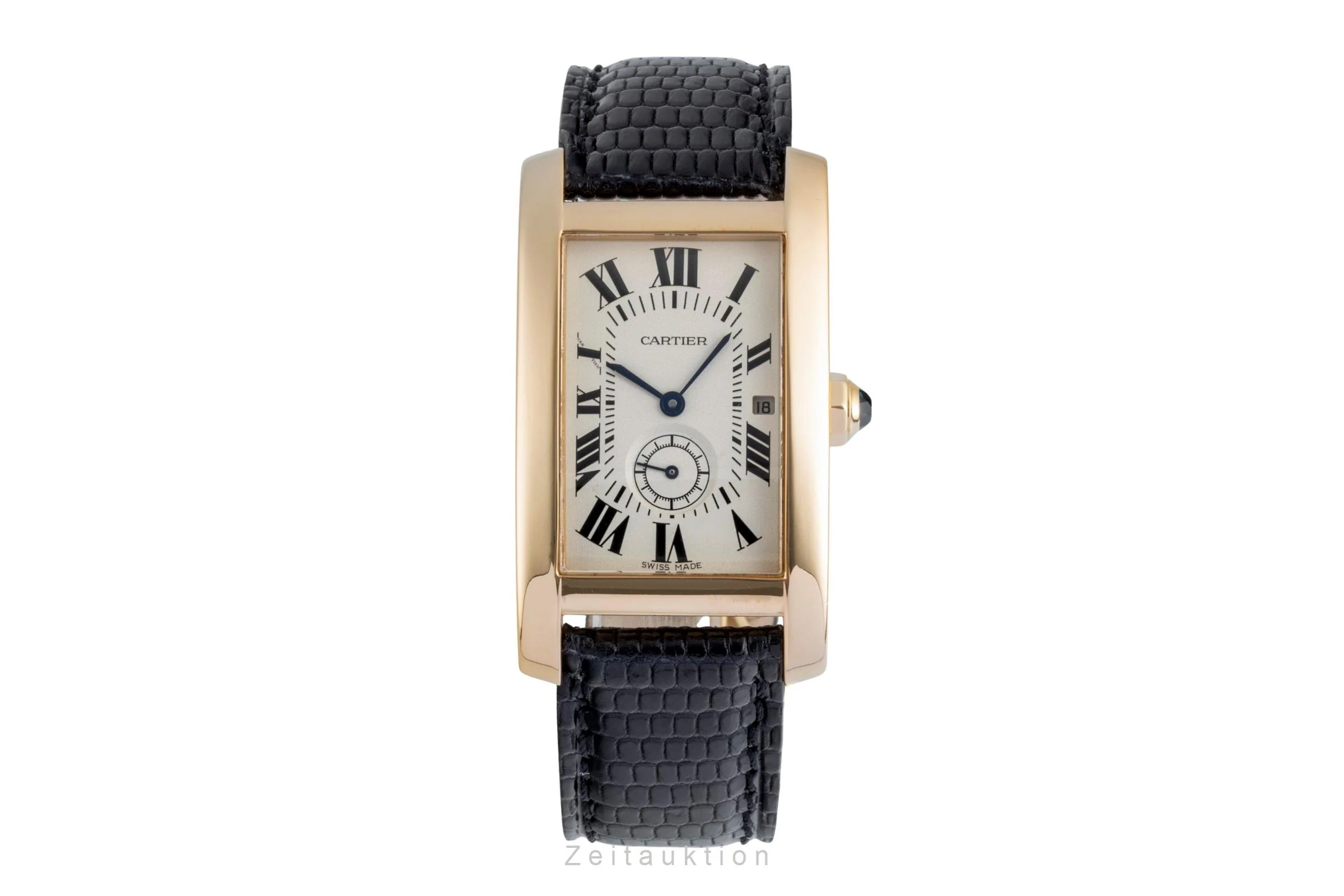 Cartier Tank Américaine 18 ct gold quartz men's watch 8012905  [2504080] - Image 5