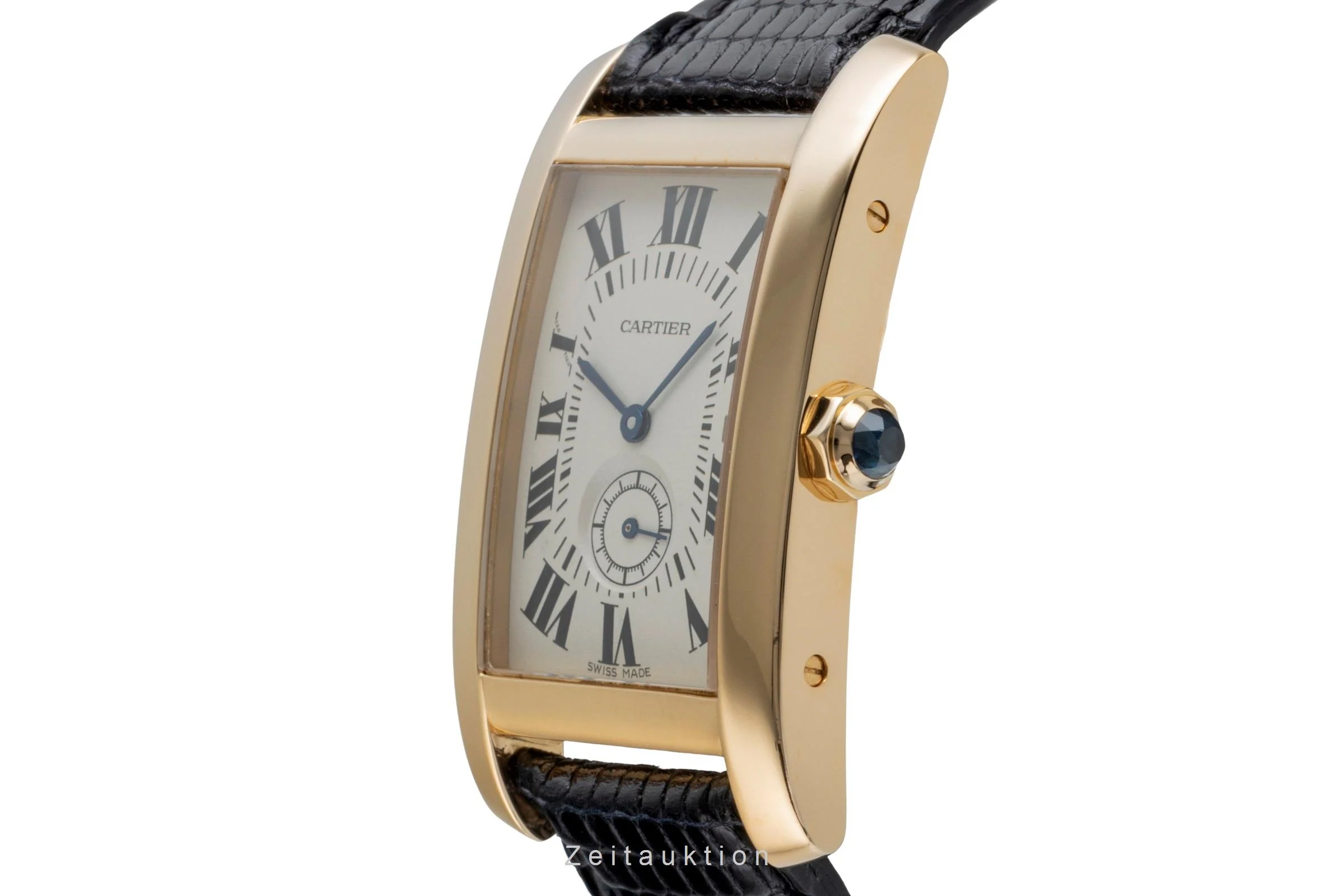 Cartier Tank Américaine 18 ct gold quartz men's watch 8012905  [2504080] - Image 7
