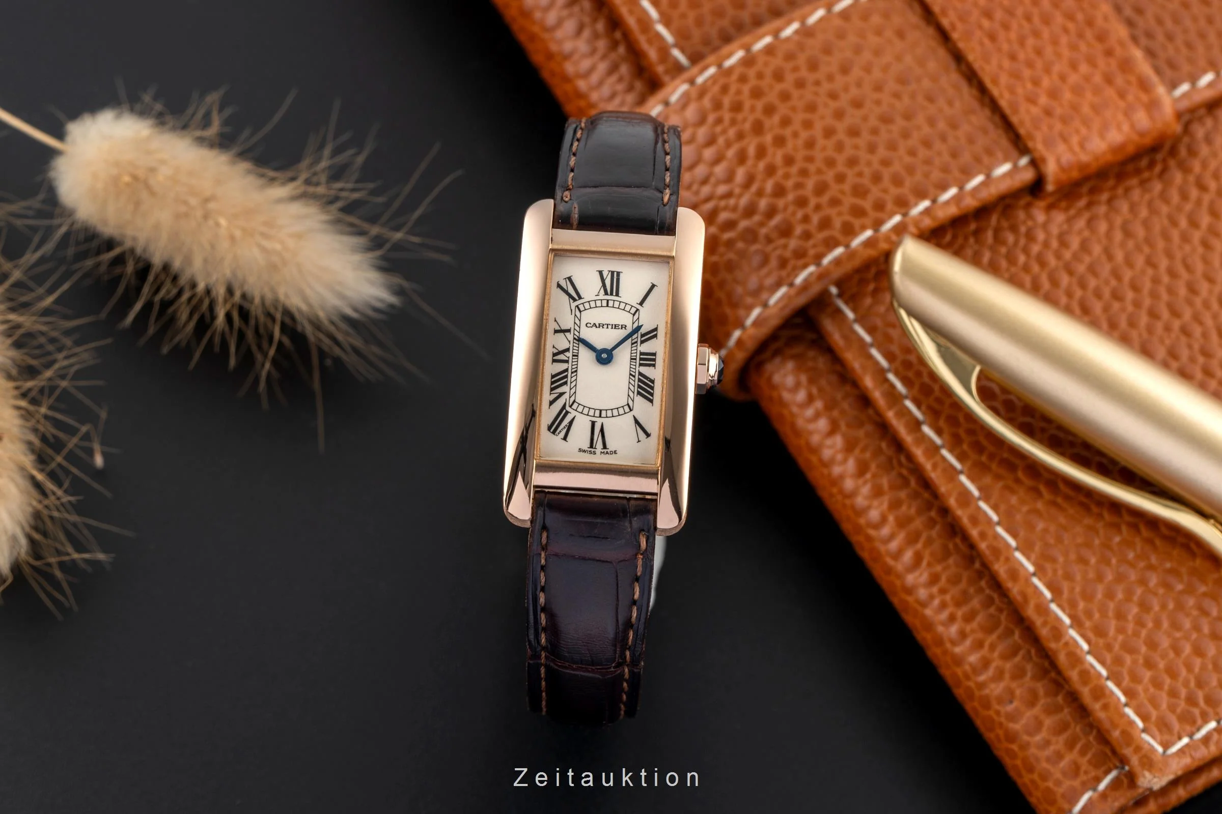 Cartier Tank Américaine 18 ct red gold quartz women's watch W2607456  [2502640] - Image 4