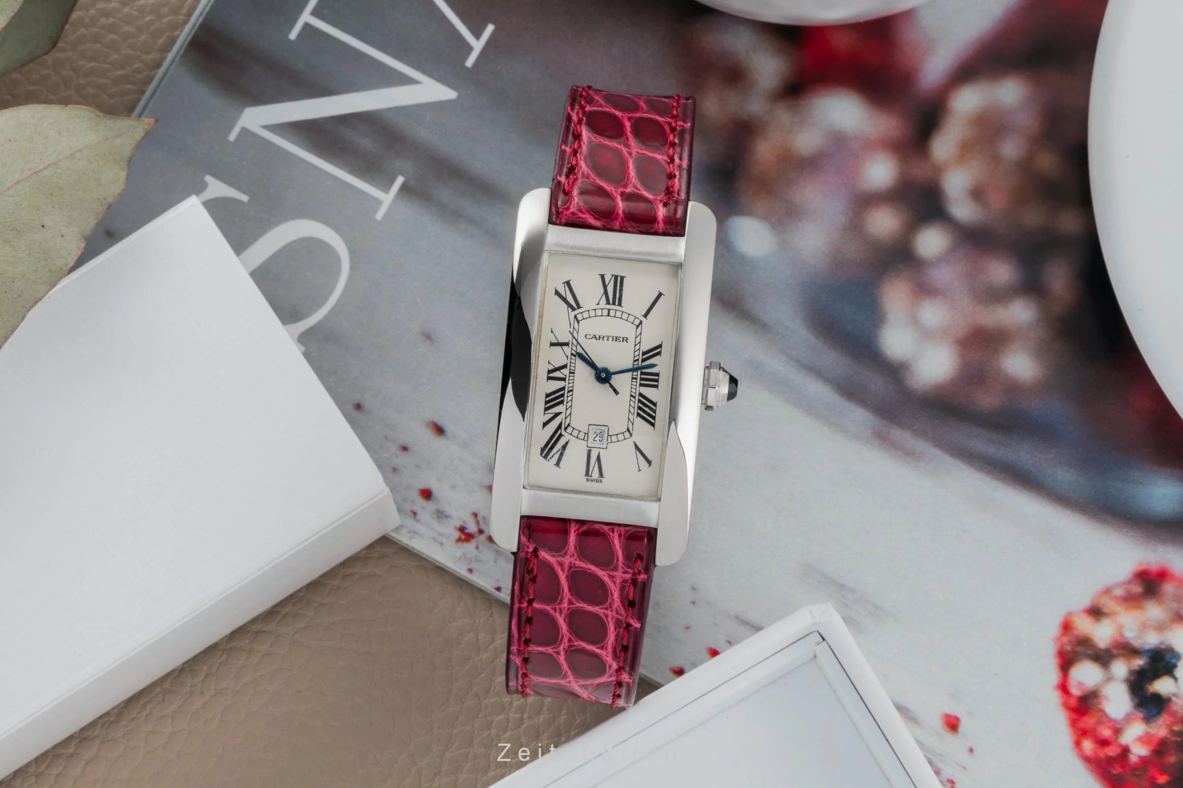 Cartier Tank Américaine 18 ct white gold automatic unisex W2603656, 1726 LP: 33000EUR  [2400912] - Image 3