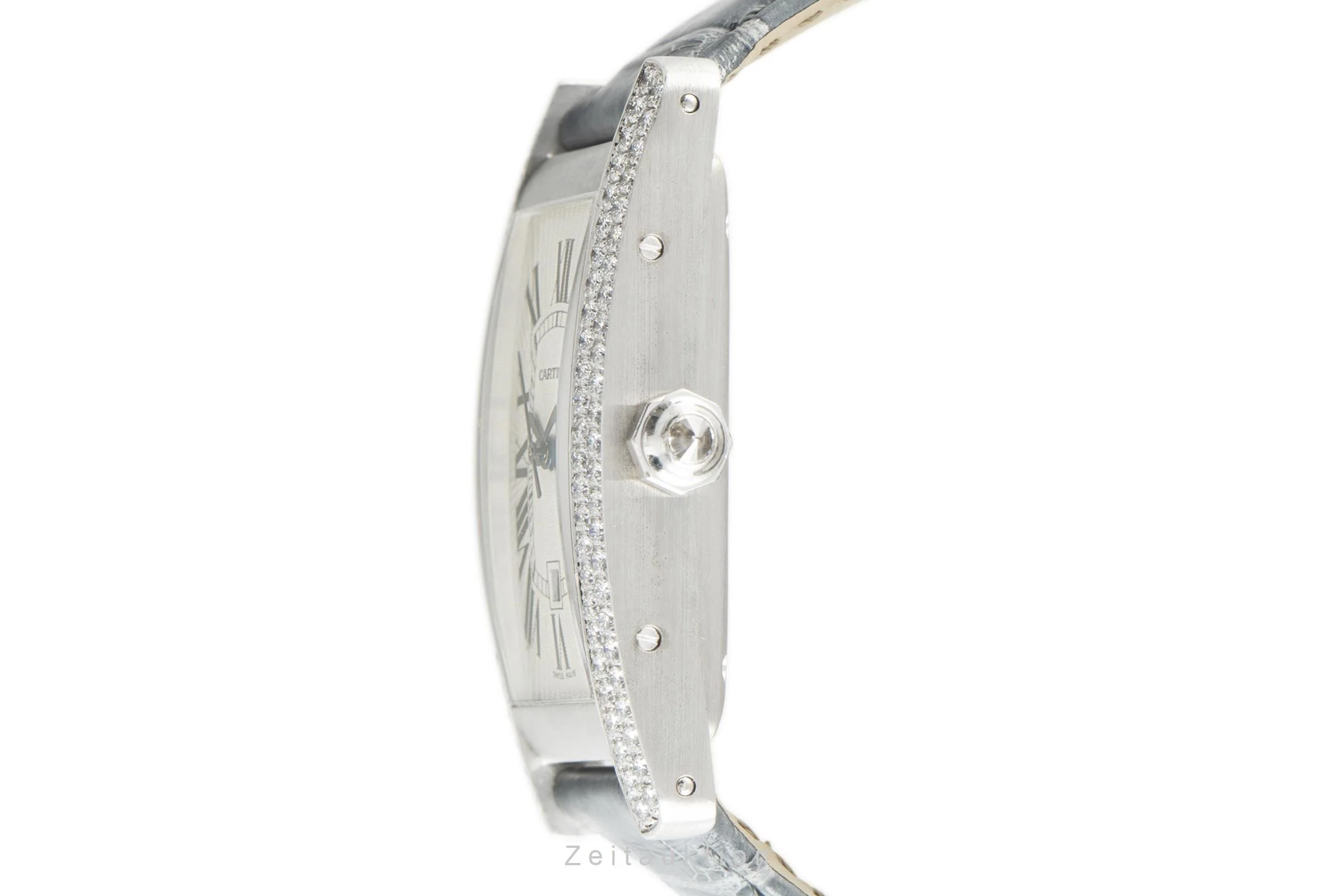 Cartier Tank Américaine 18 ct white gold automatic women's watch 2490 LP: 32000EUR  [2108498] - Image 6