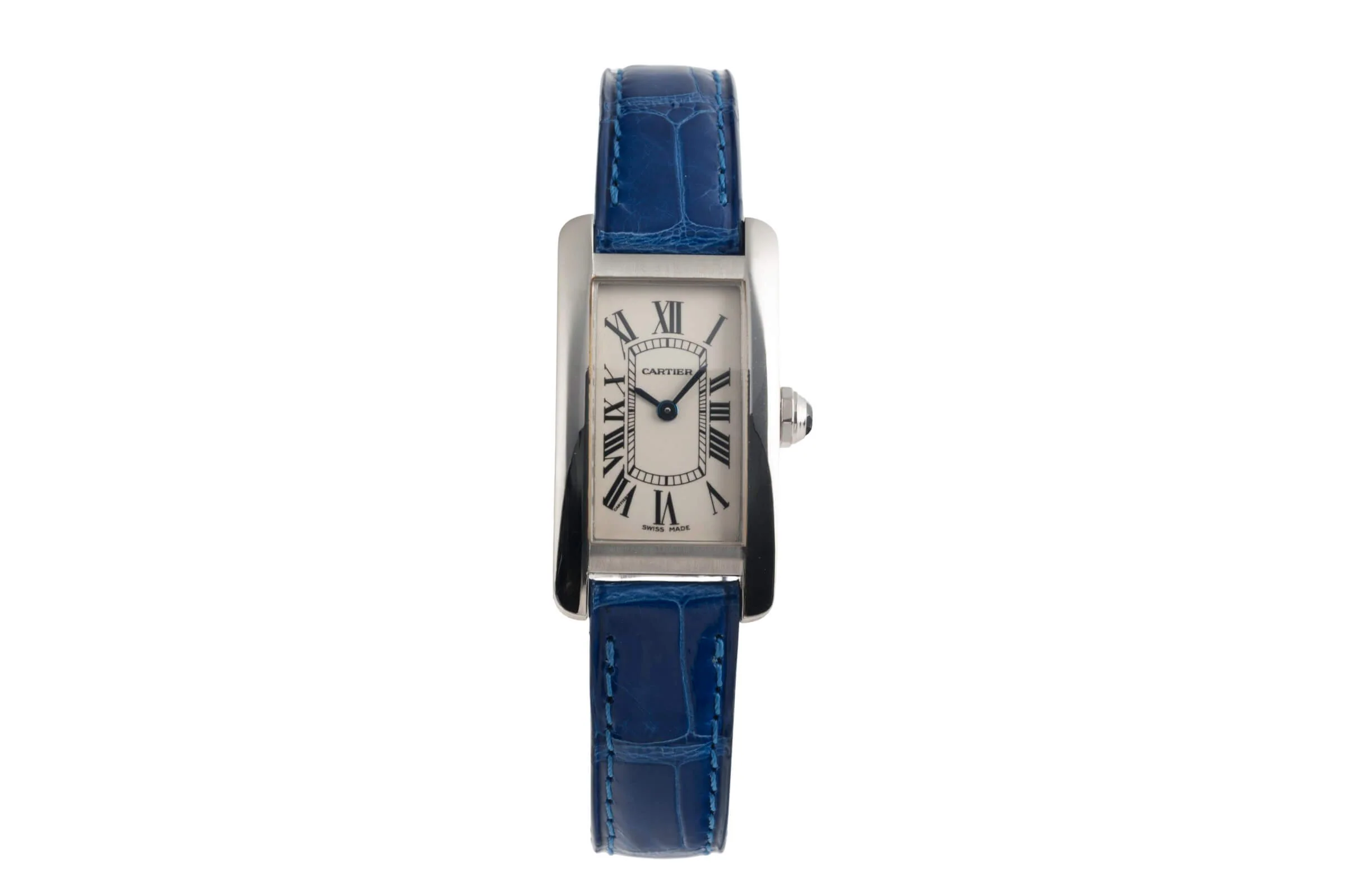 Cartier Tank Américaine 18 ct white gold quartz women's watch W26019L4 LP: 12400EUR  [2501306] - Image 5
