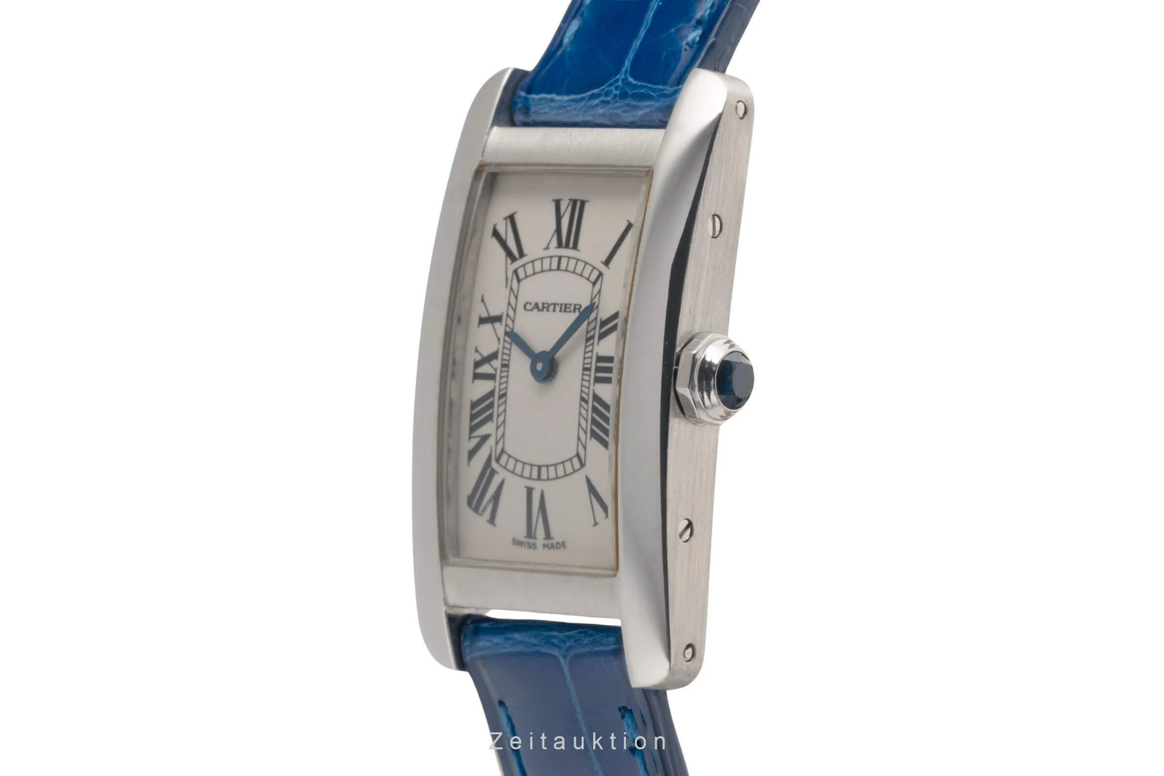 Cartier Tank Américaine 18 ct white gold quartz women's watch W26019L4 LP: 12400EUR  [2501306] - Image 7