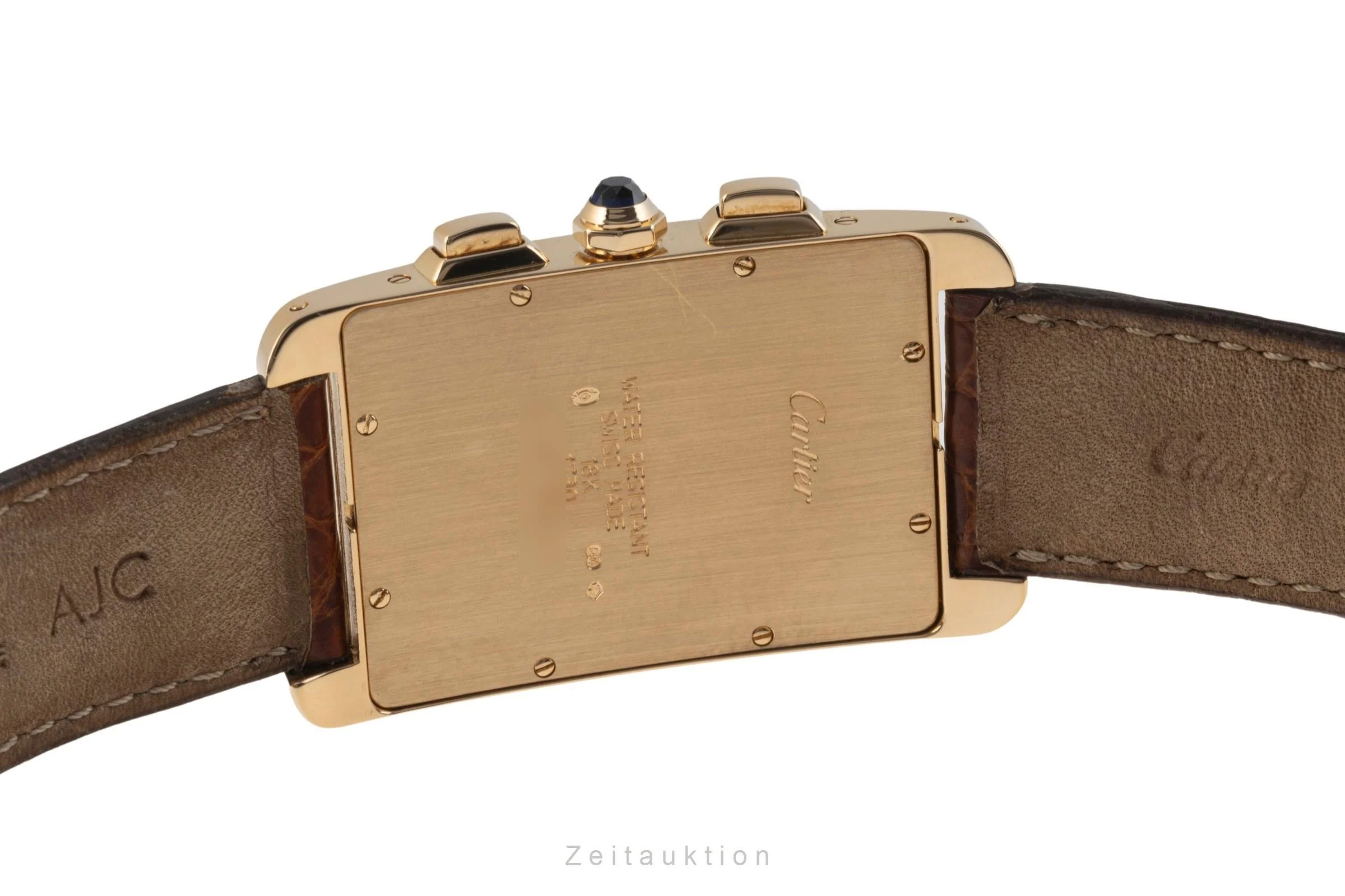Cartier Tank Américaine chronograph 18 ct gold quartz men's watch W2601156, 1730  [2400299] - Image 9