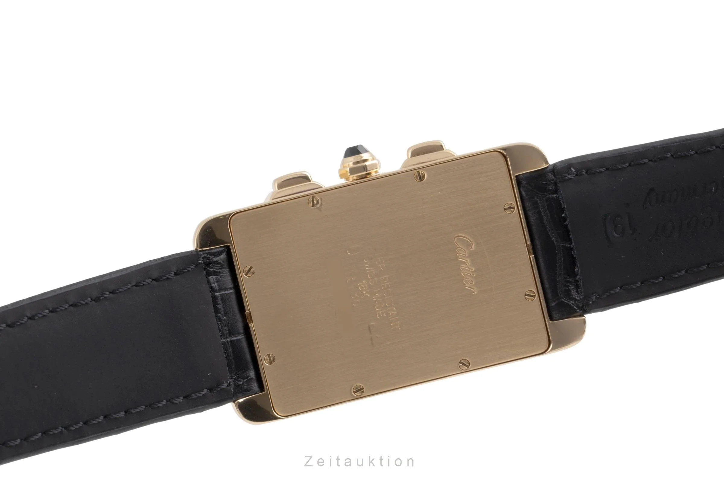 Cartier Tank Américaine chronograph 18 ct gold quartz men's watch W2601156  [2504041] - Image 11