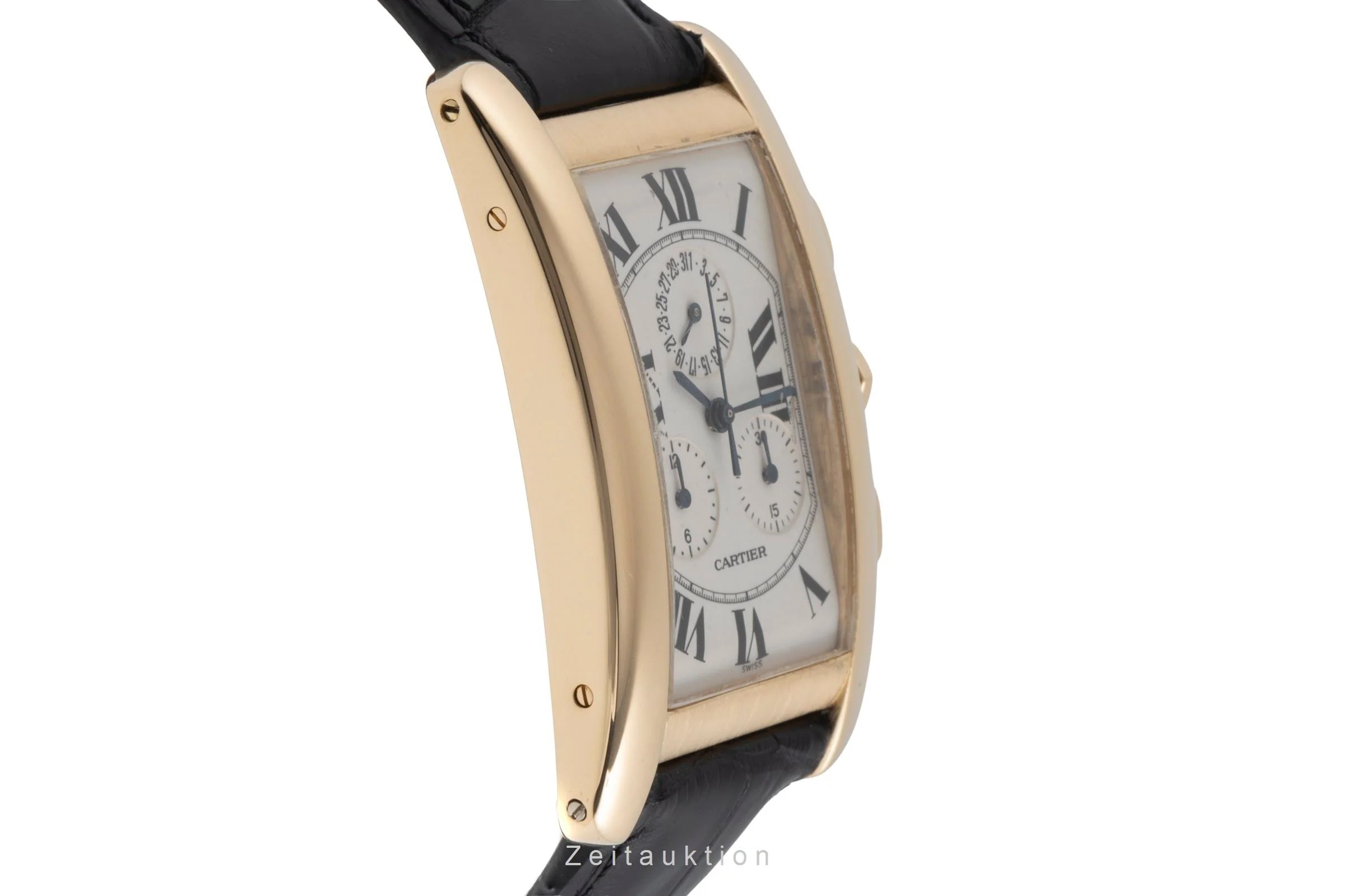 Cartier Tank Américaine chronograph 18 ct gold quartz men's watch W2601156  [2504041] - Image 8