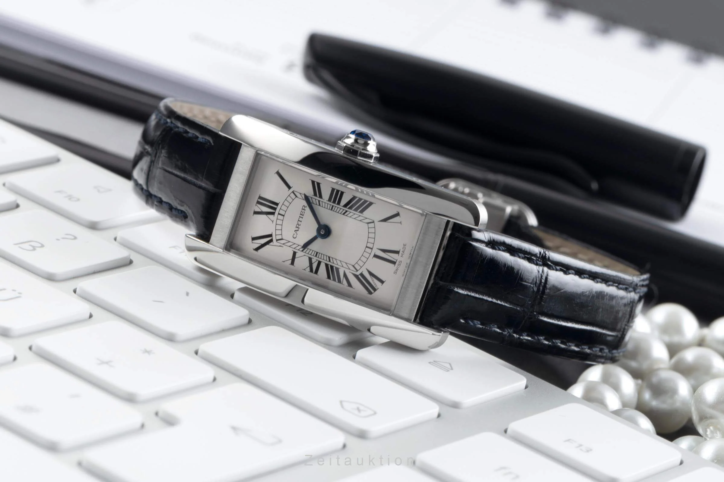 Cartier Tank Américaine steel quartz women's watch WSTA0016 LP: 4300EUR  [2500094] - Image 3