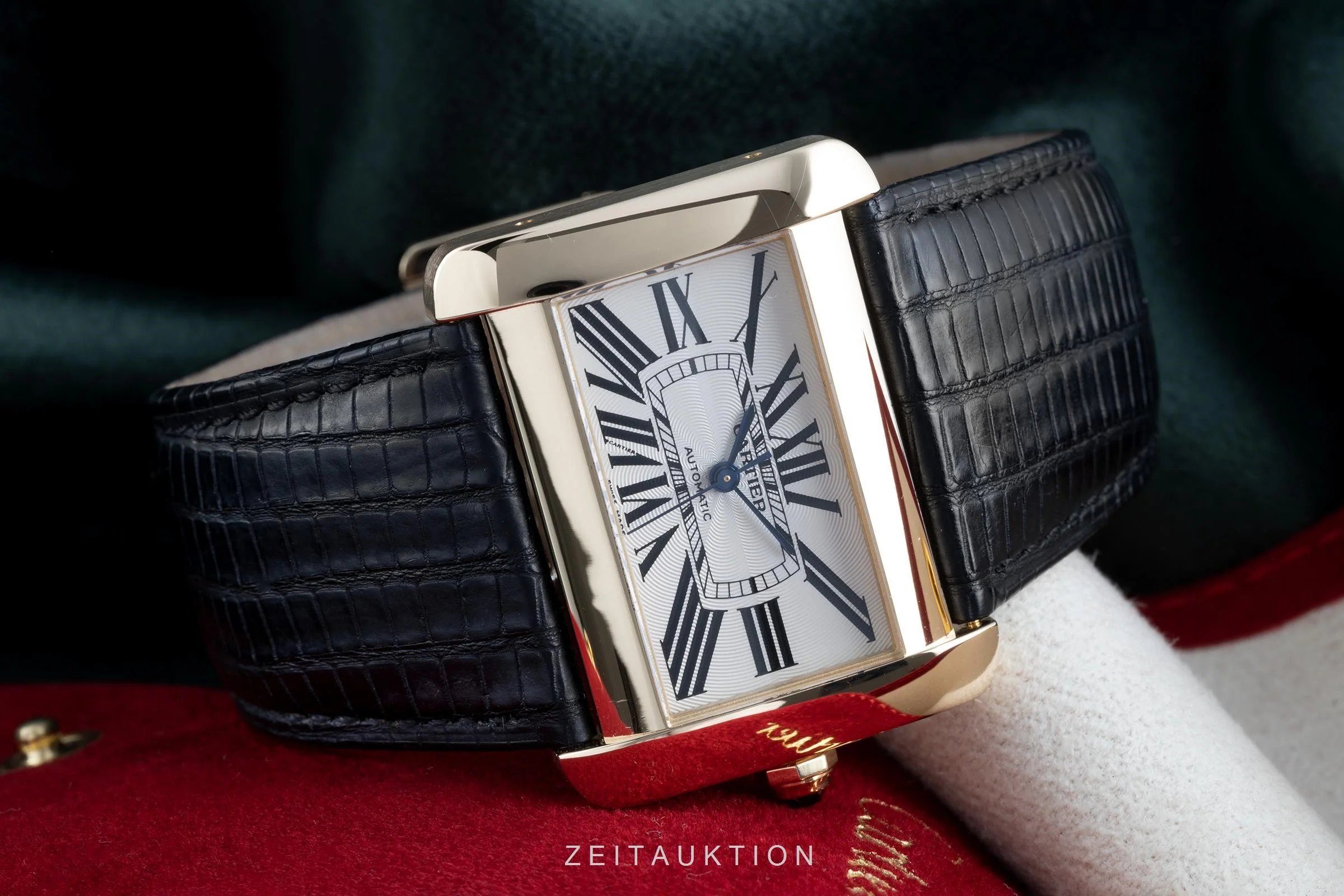 Cartier Tank Divan 18 ct gold automatic men's watch 2603  [2103641] - Image 2