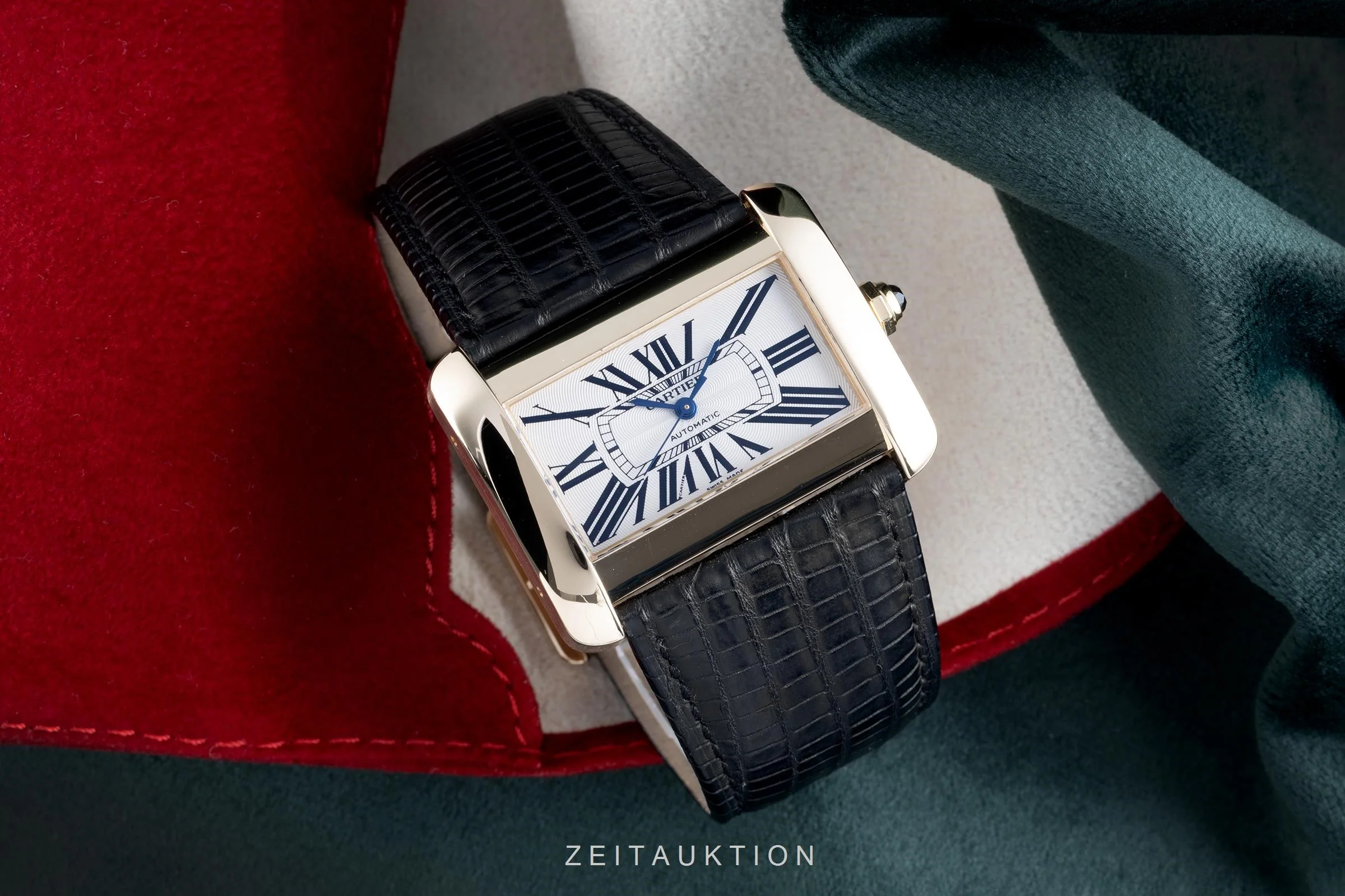 Cartier Tank Divan 18 ct gold automatic men's watch 2603  [2103641] - Image 3
