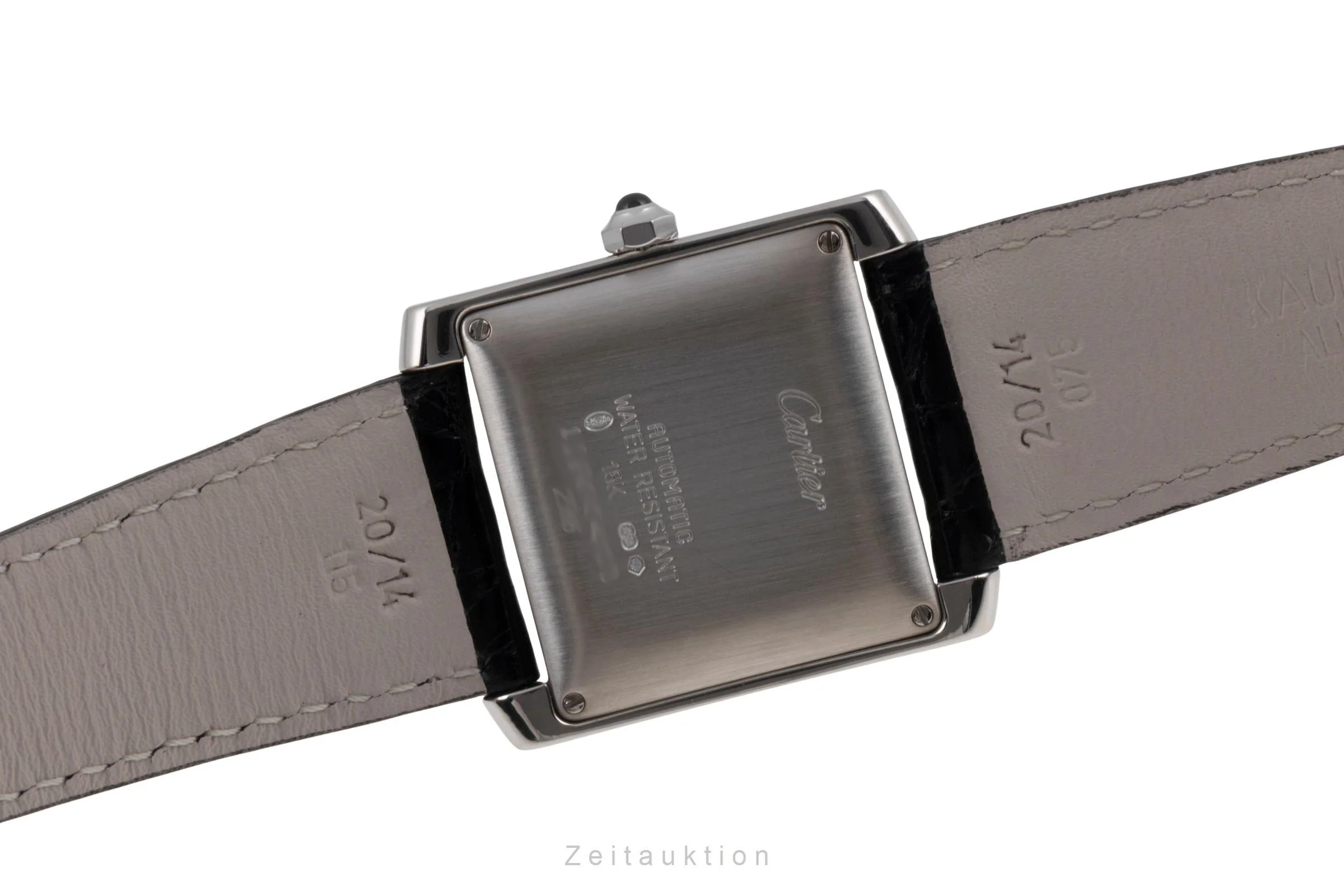 Cartier Tank Francaise 18 ct white gold automatic women's watch W50011S3  [2504406] - Image 12