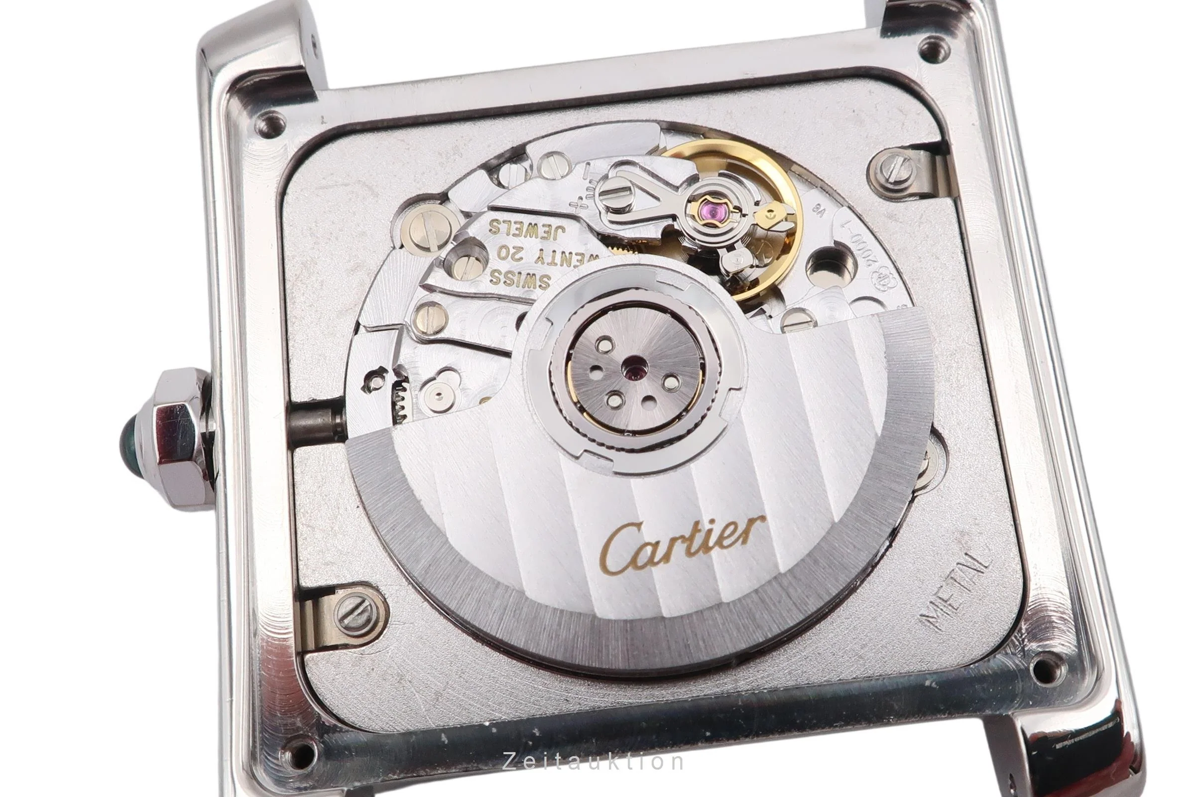 Cartier Tank Francaise 18 ct white gold automatic women's watch W50011S3  [2504406] - Image 15