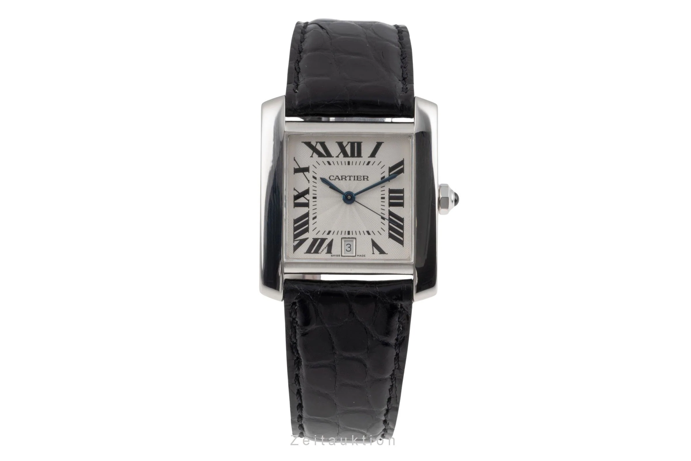 Cartier Tank Francaise 18 ct white gold automatic women's watch W50011S3  [2504406] - Image 5