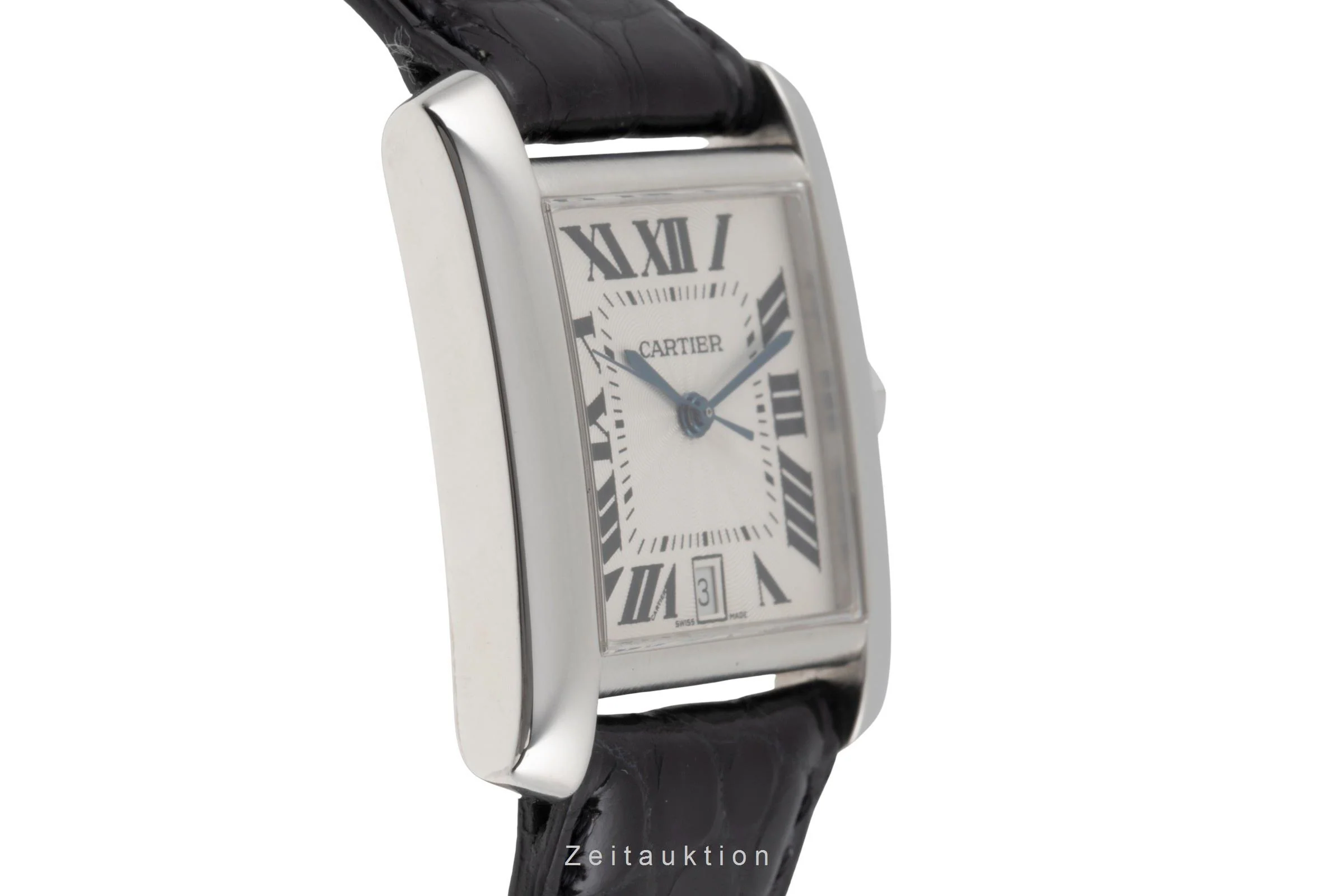 Cartier Tank Francaise 18 ct white gold automatic women's watch W50011S3  [2504406] - Image 8