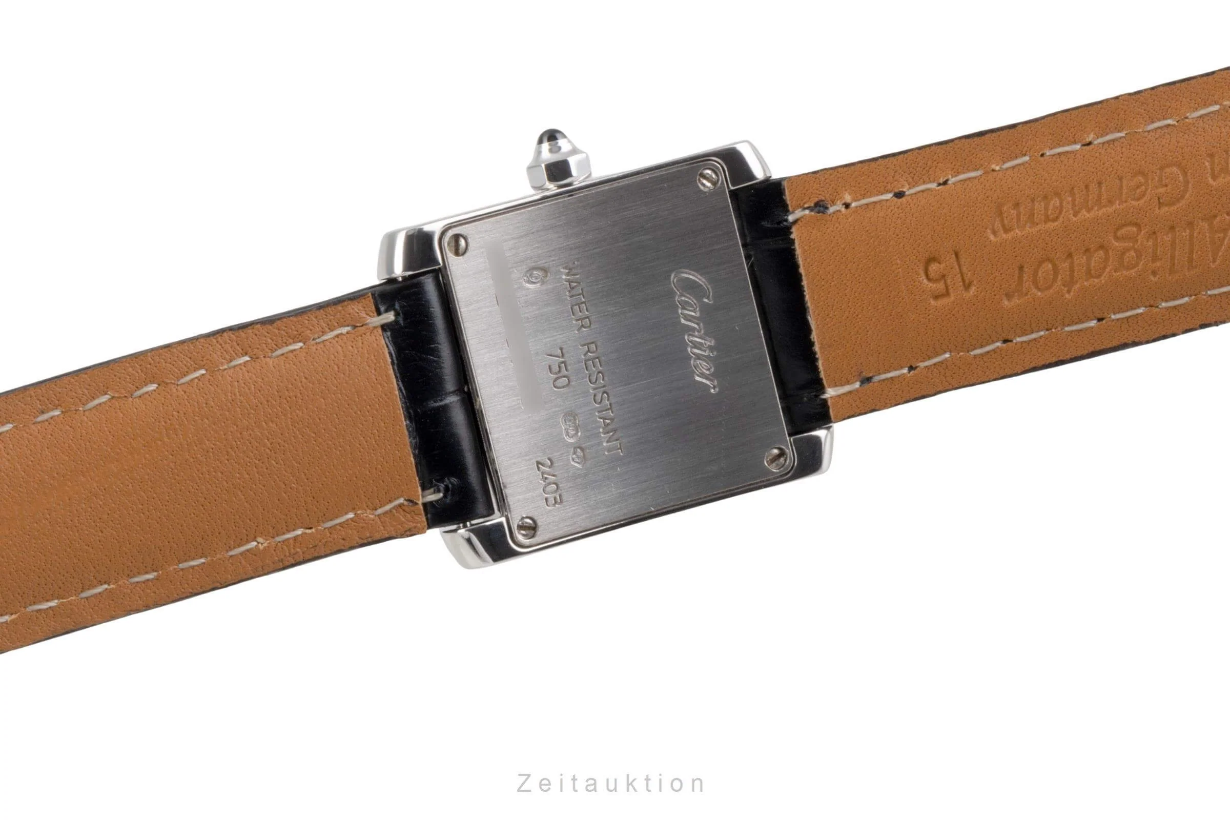 Cartier Tank Francaise 18 ct white gold quartz women's watch W50012S3  [2502140] - Image 10