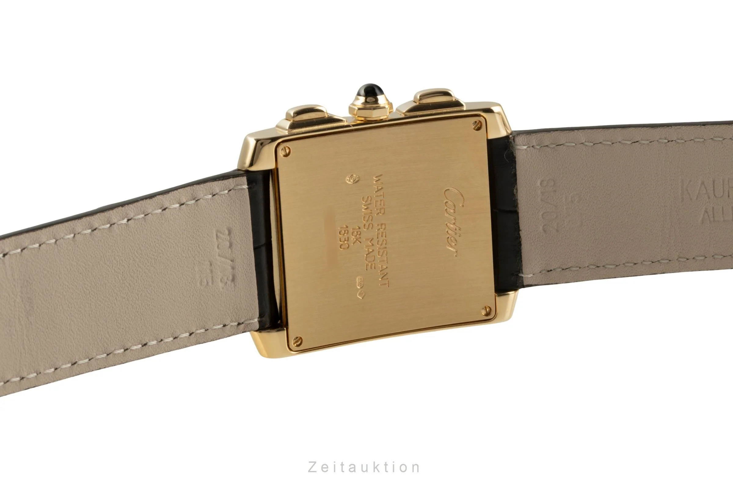 Cartier Tank Francaise chronograph 18 ct gold quartz men's watch W5000556, 1830  [2504293] - Image 11