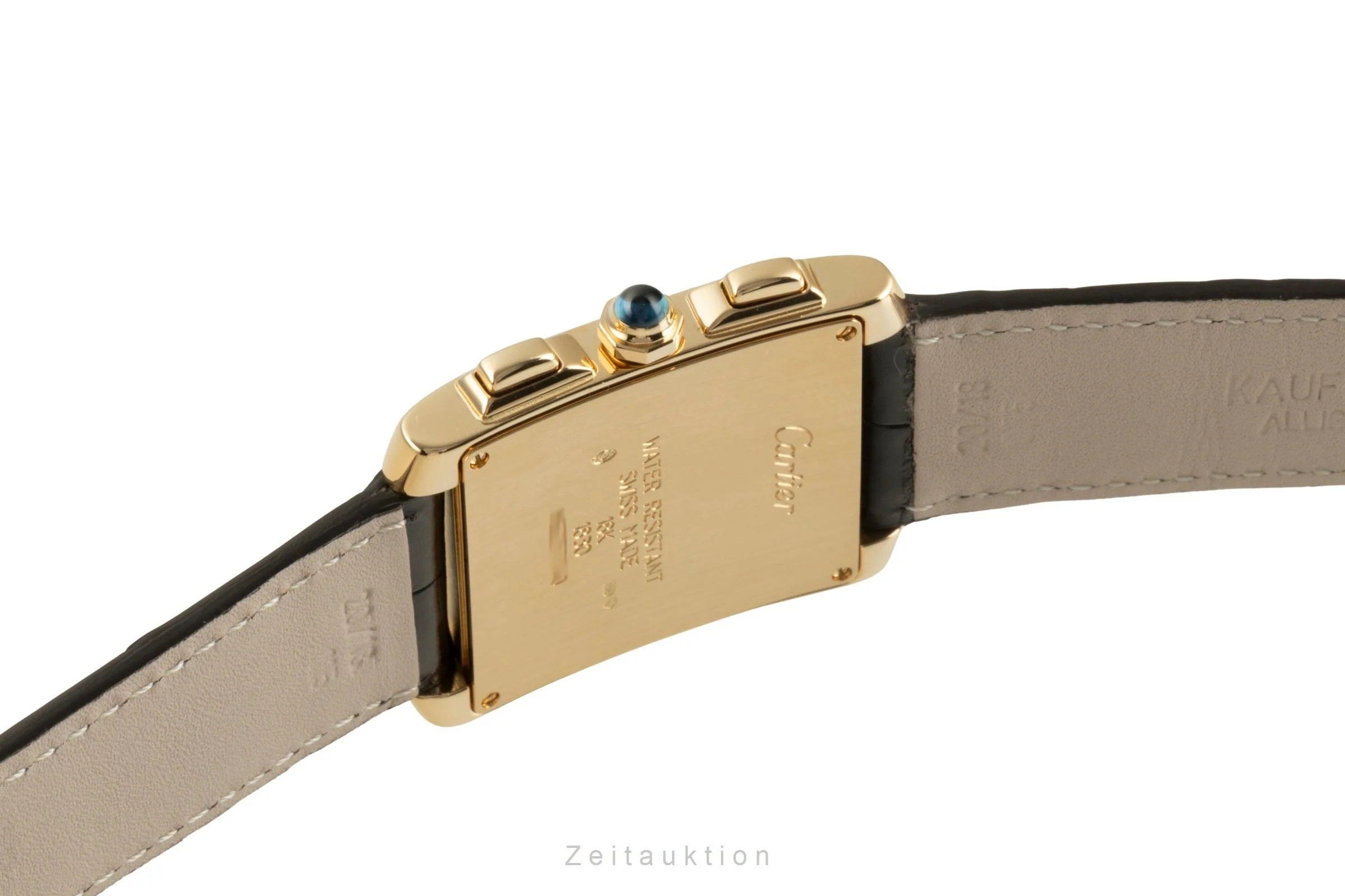 Cartier Tank Francaise chronograph 18 ct gold quartz men's watch W5000556, 1830  [2504293] - Image 12